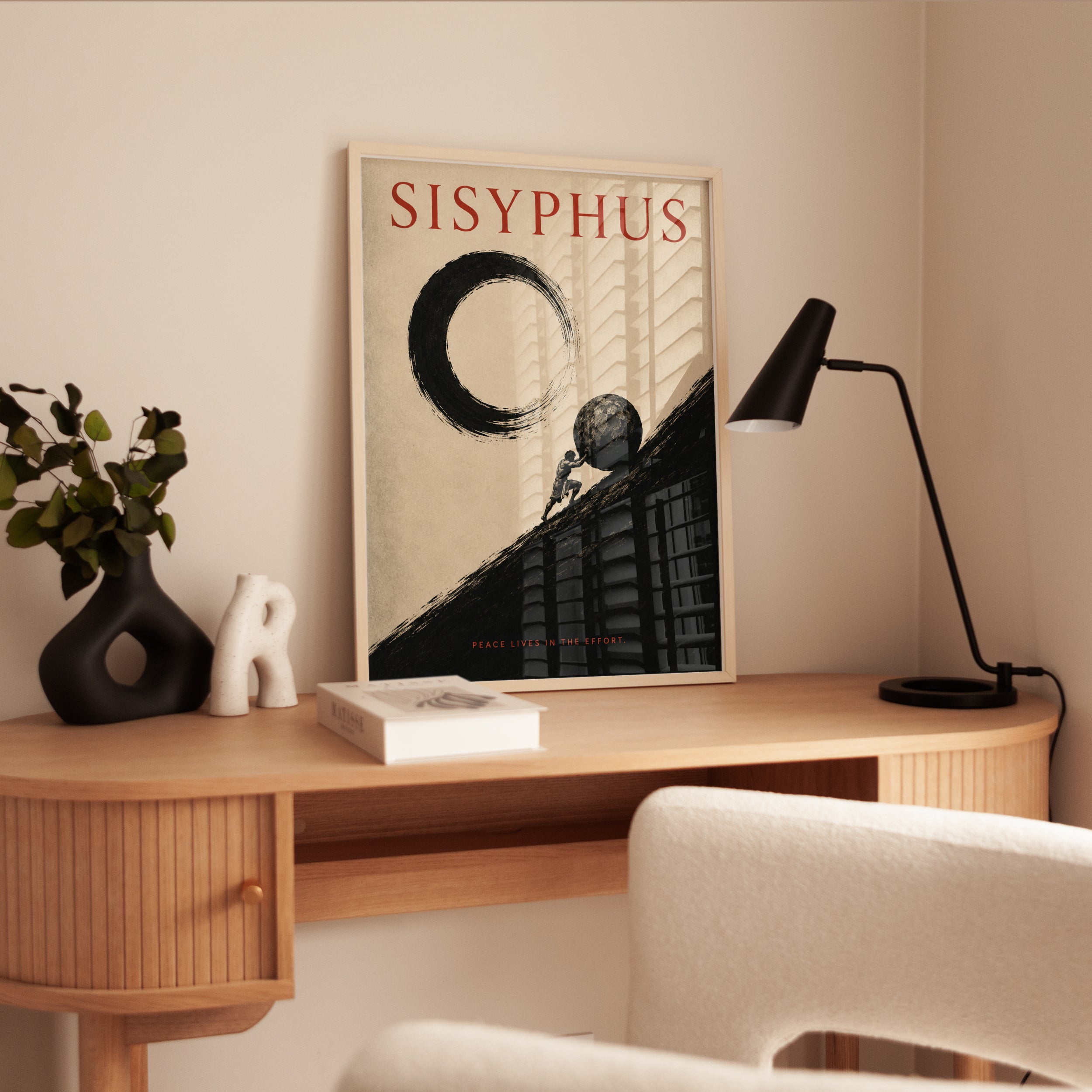 Sisyphus Wall Art – Motivational Print - interior