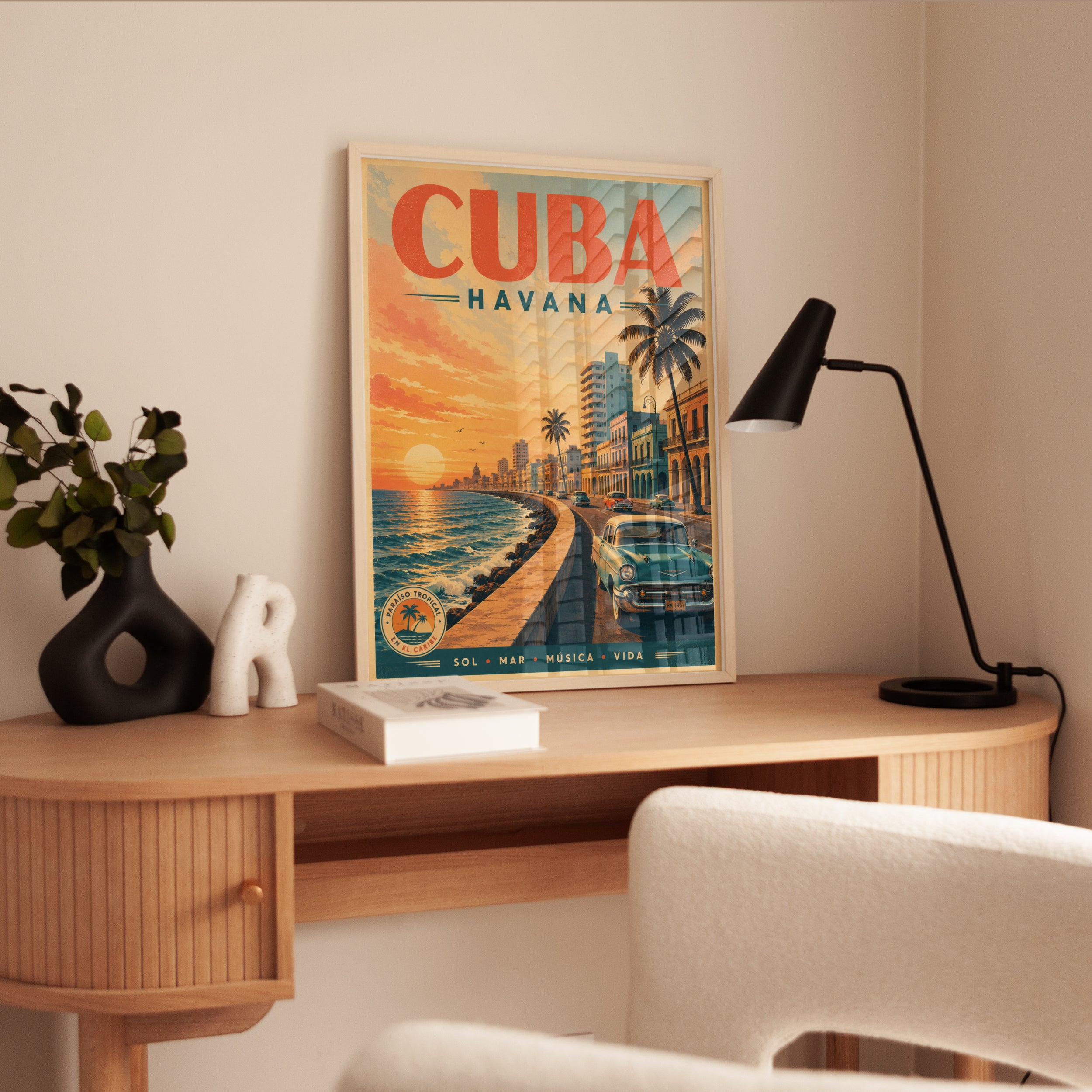 Cuba Travel Poster – Havana Vintage Print - interior