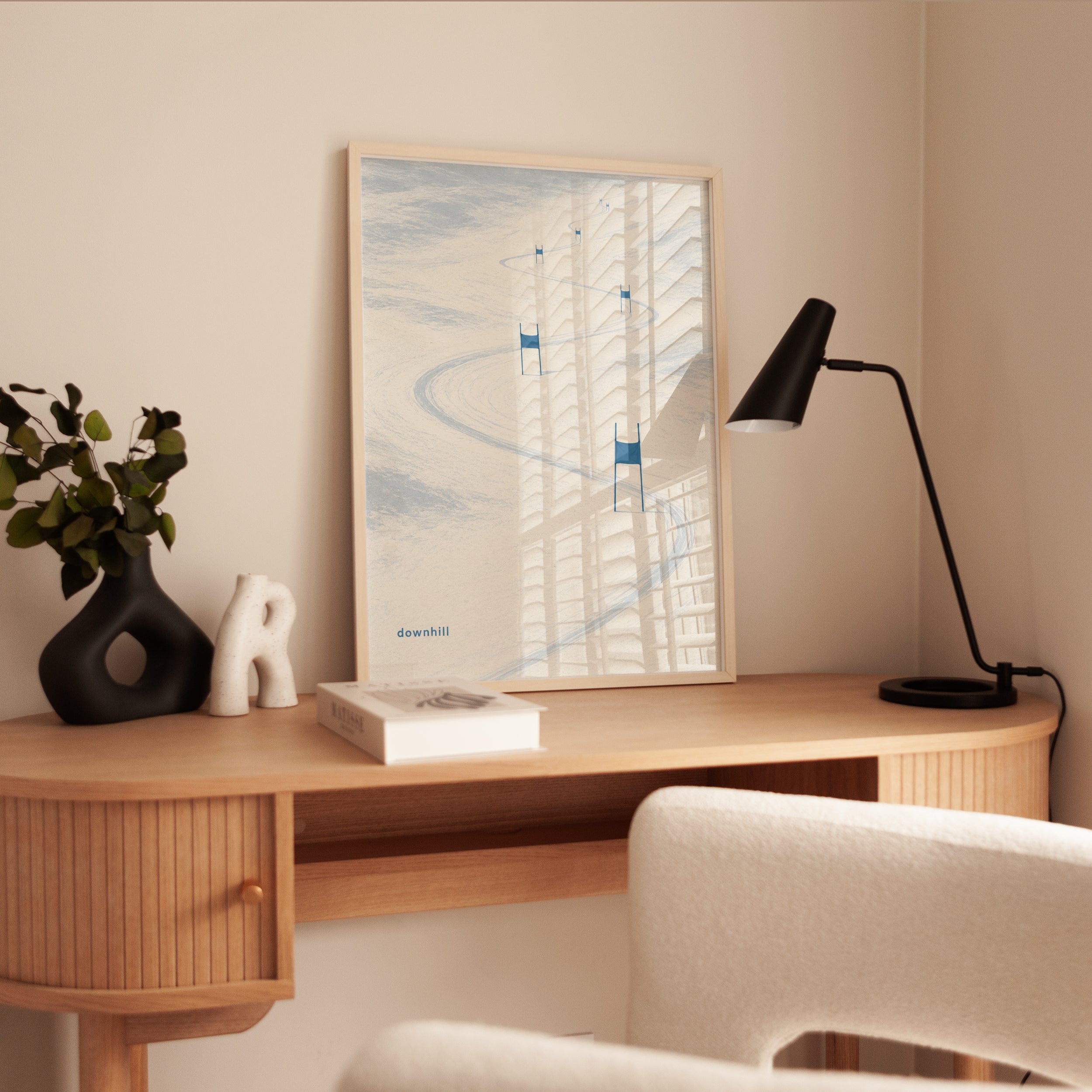 Ski Poster – Downhill Skiing Wall Art - interior