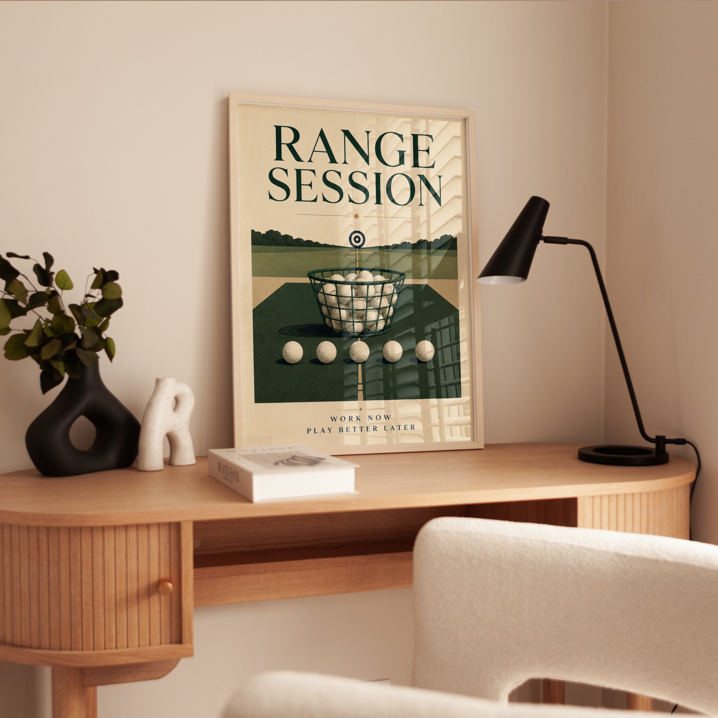 Golf Wall Art – Range Session Print - interior