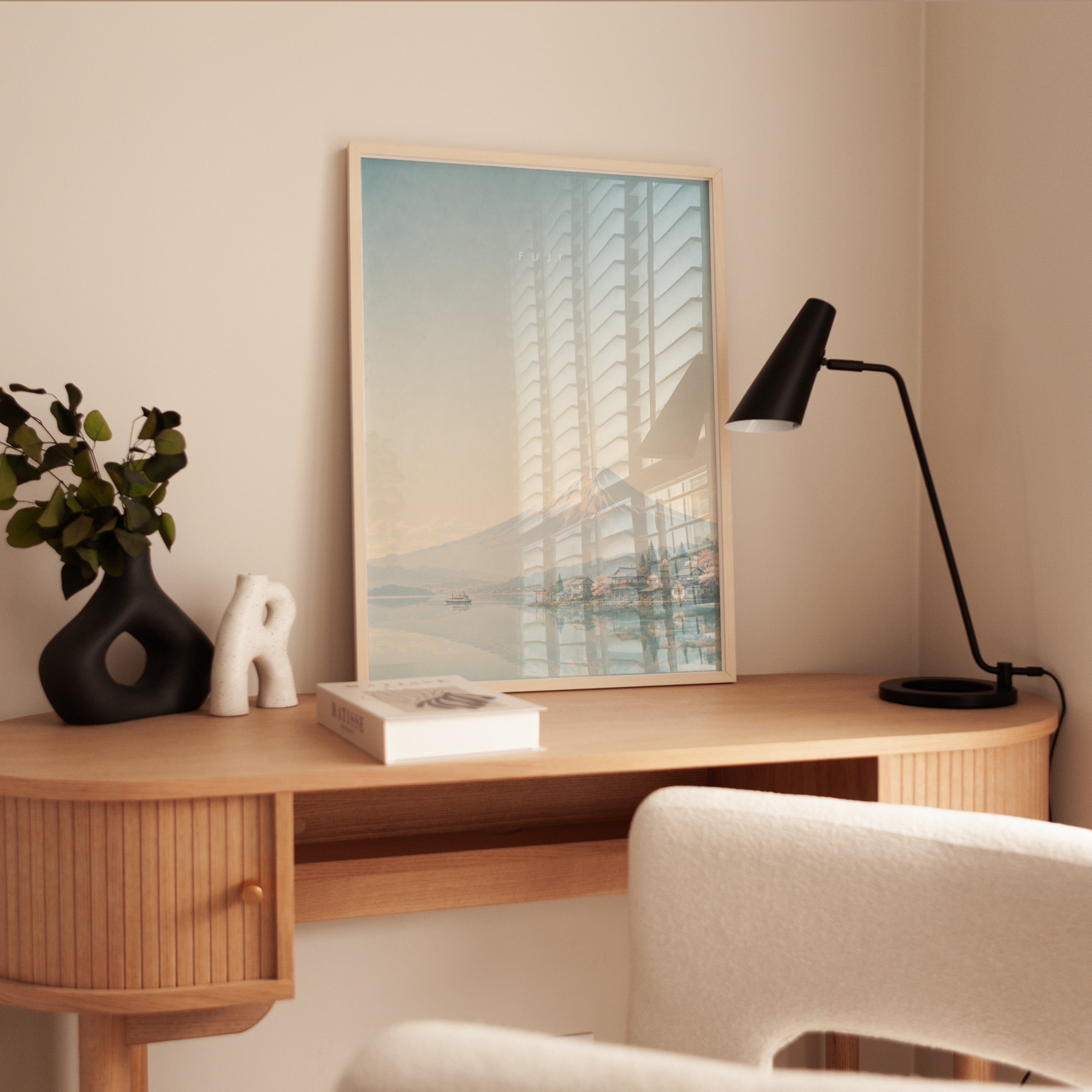 Mount Fuji Wall Art – Japanese Landscape Print - interior