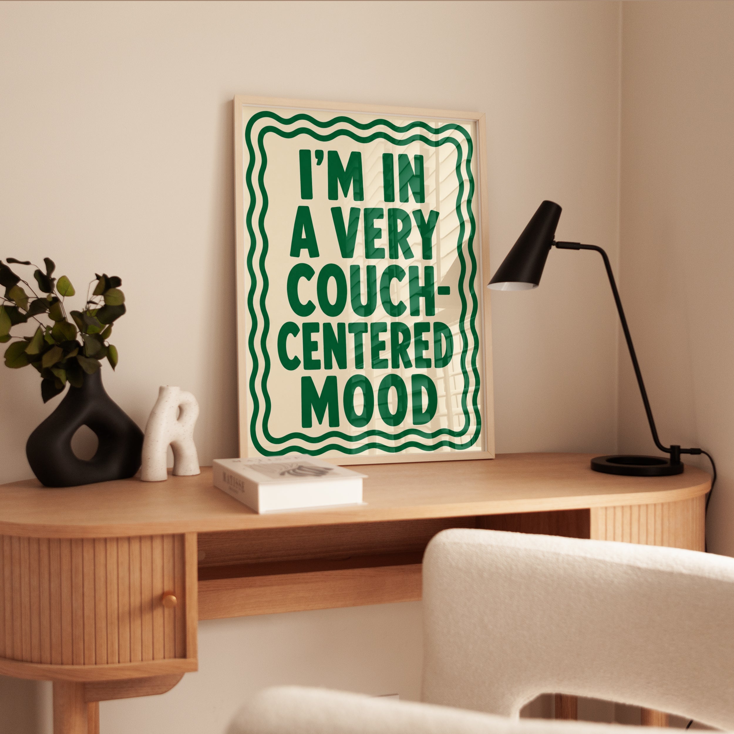 Couch Mood Quote Wall Art - interior
