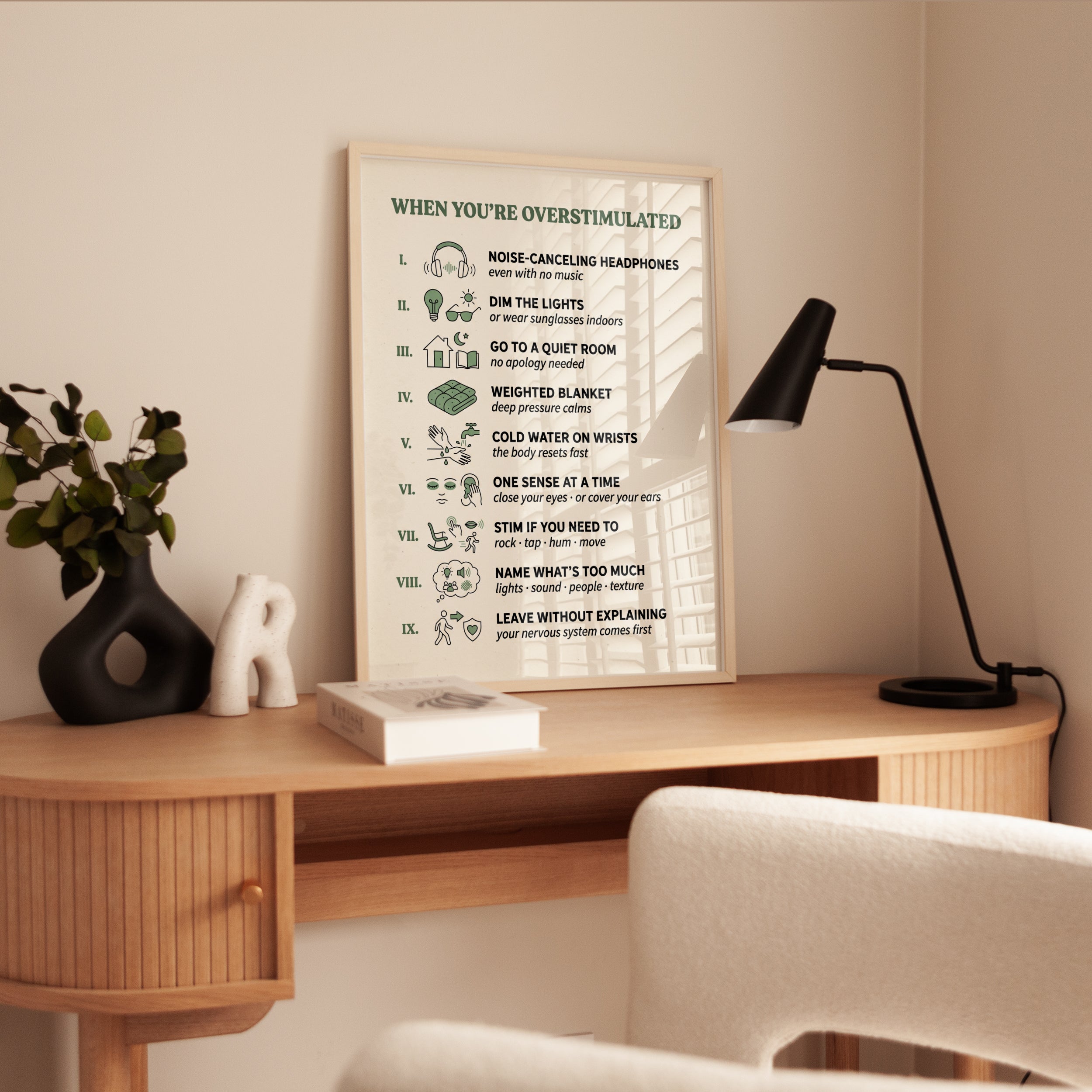 Autism Support Art - interior