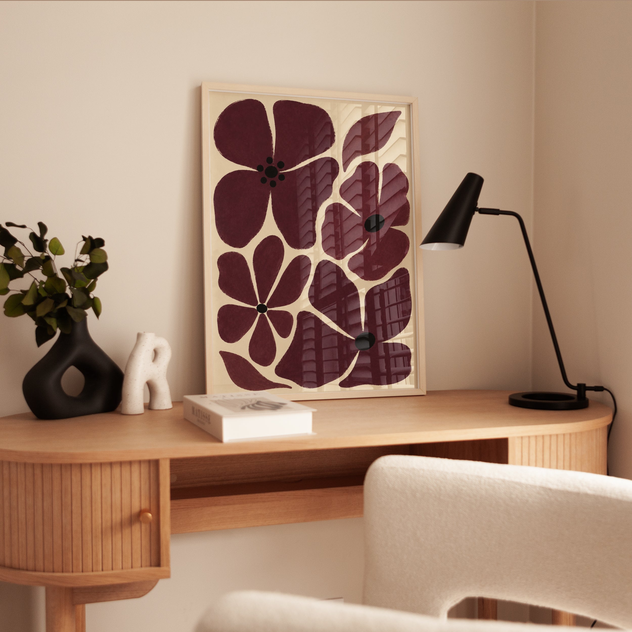 Minimalist Floral Wall Art - interior