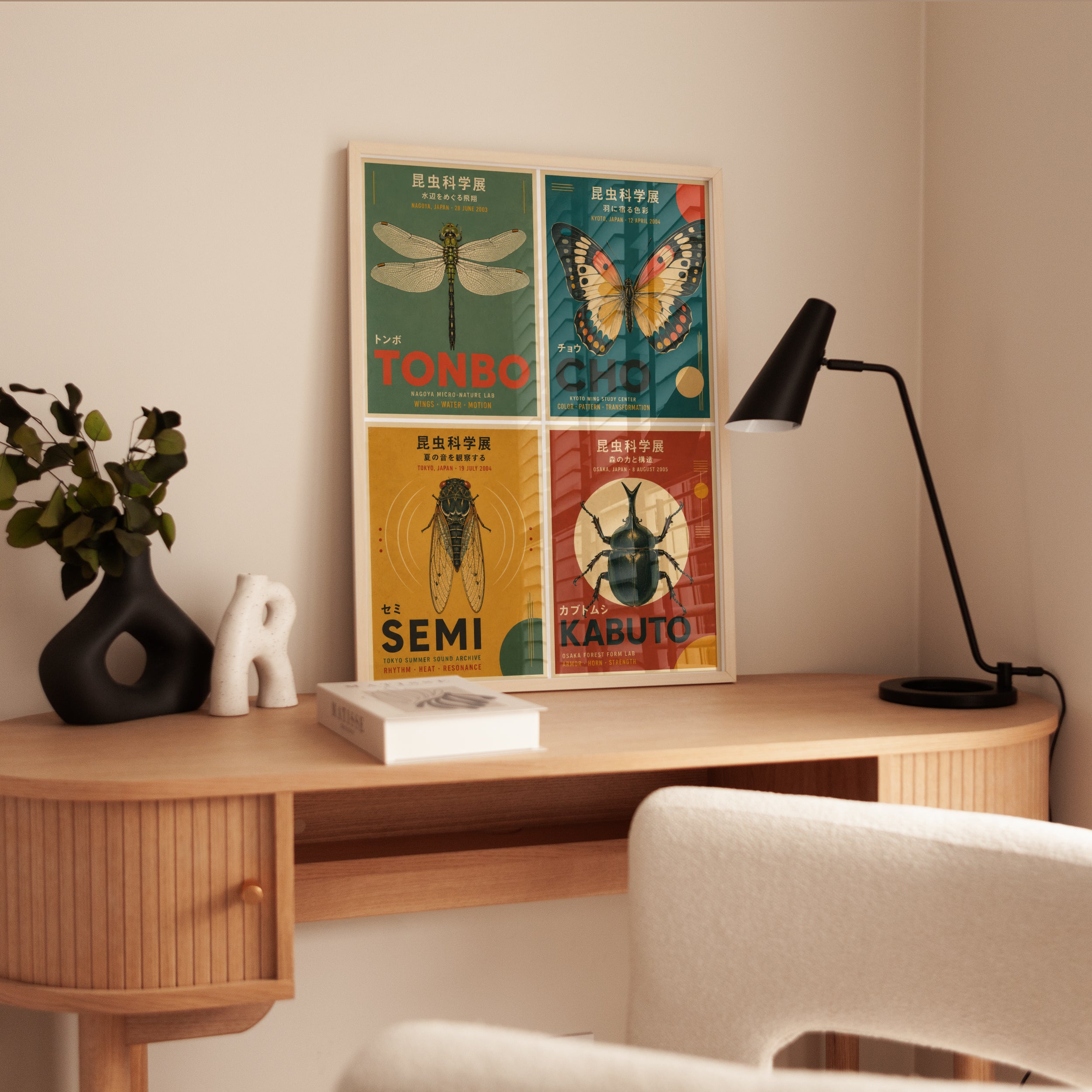 Japanese Insect Poster – Vintage Science Print - interior