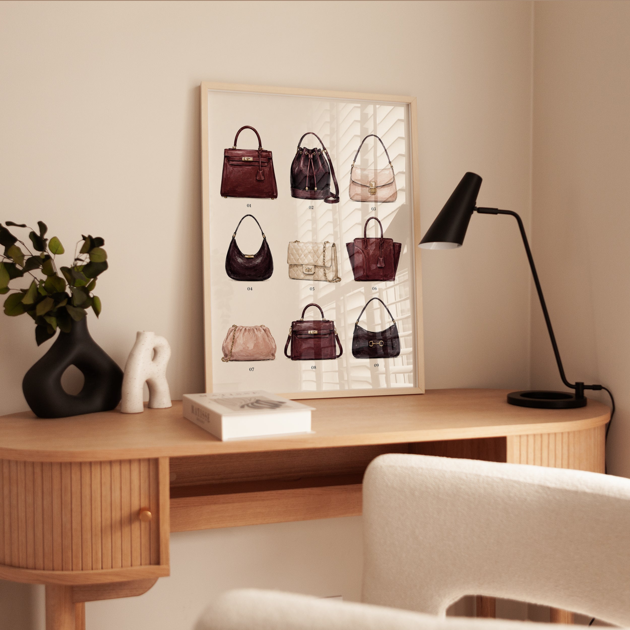 Fashion Wall Art – Designer Handbag Print - interior