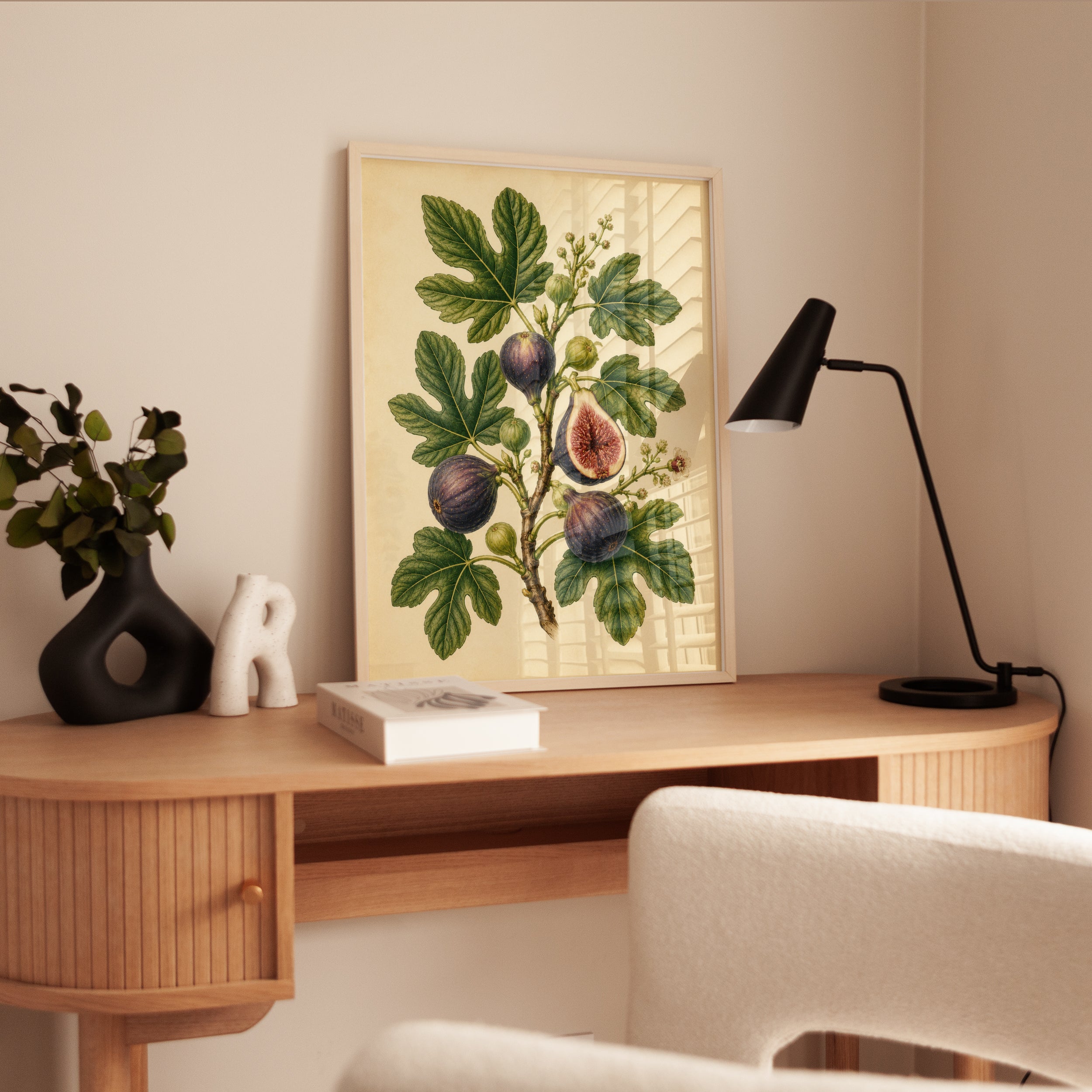 Fig Botanical Print — Vintage Fruit Illustration - interior