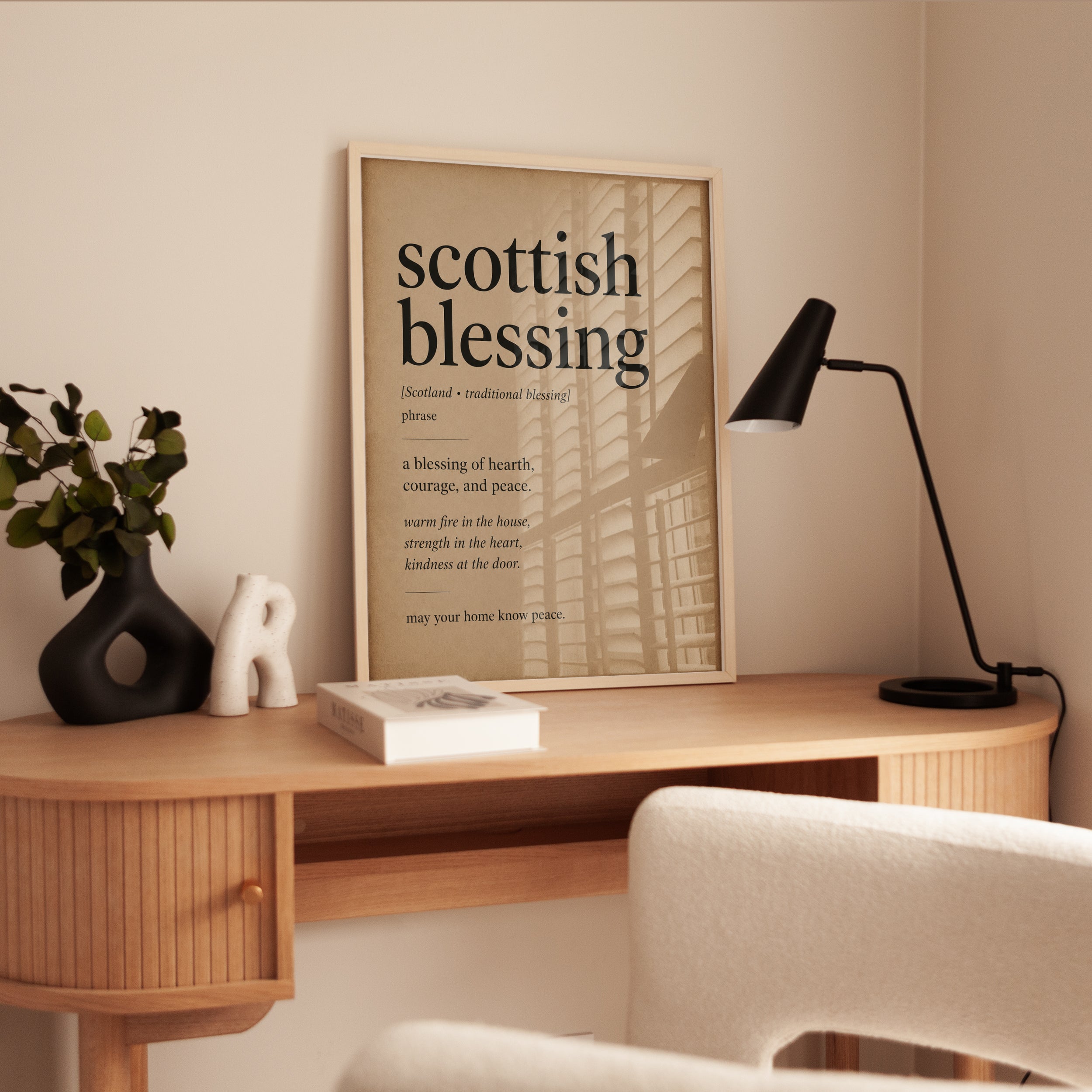 Scottish Blessing Wall Art - interior