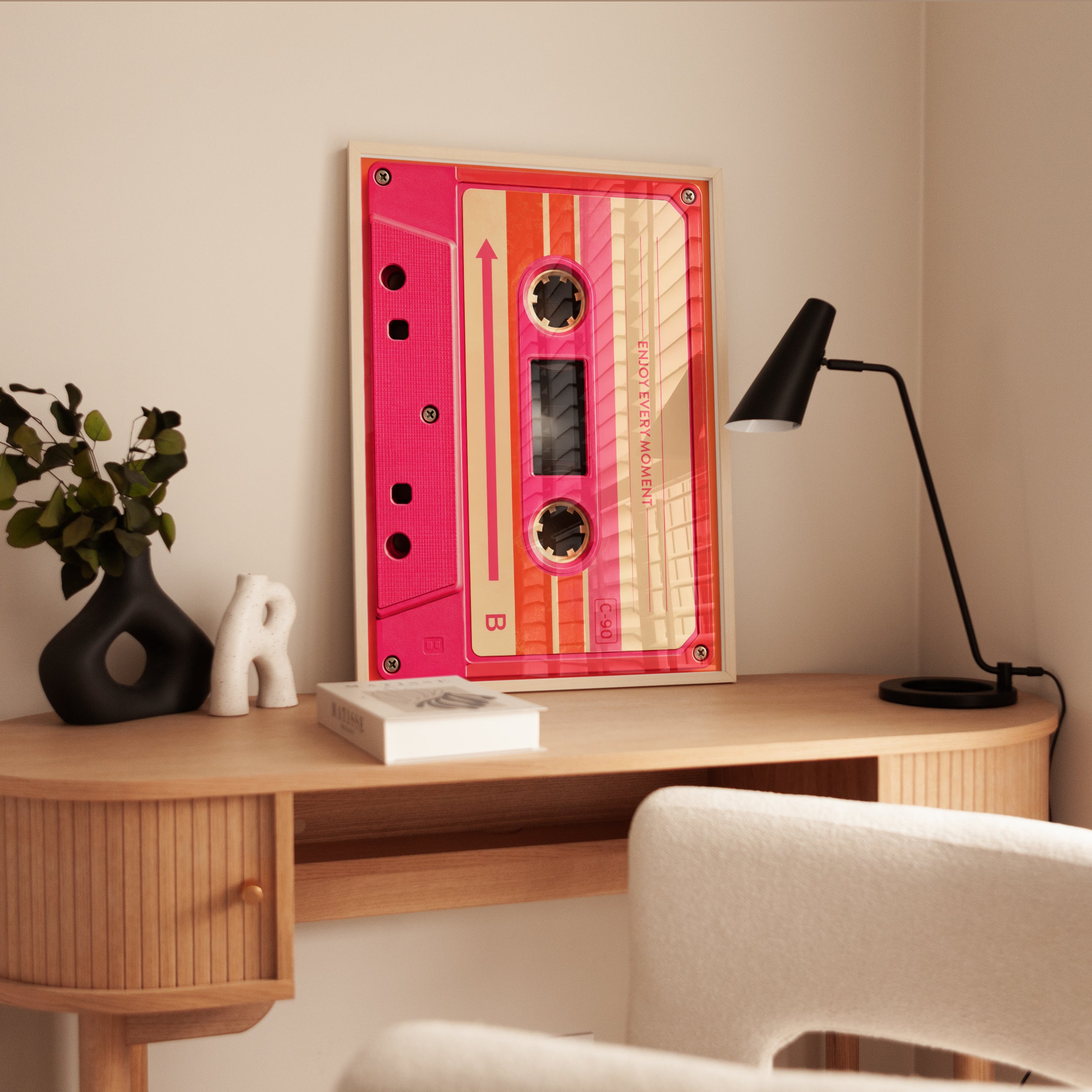 Retro Cassette Tape Wall Art - interior