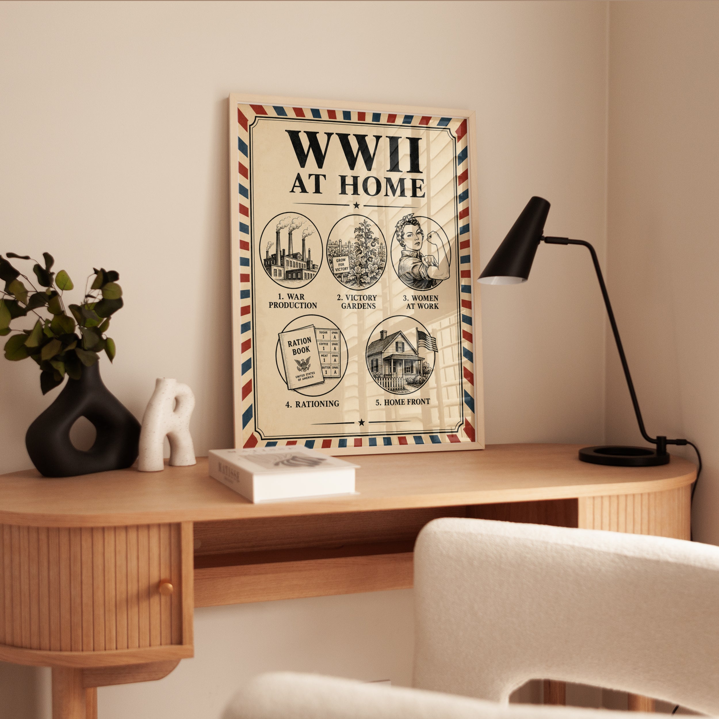 WWII Poster – World War Two Home Front Print - interior