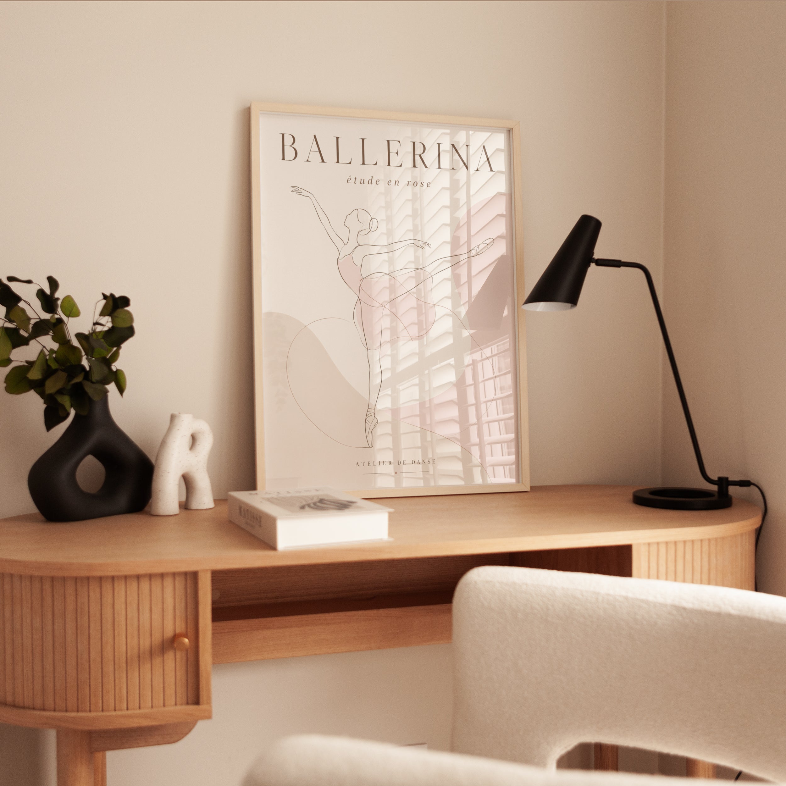 Ballerina Wall Art – Ballet Dancer Print - interior