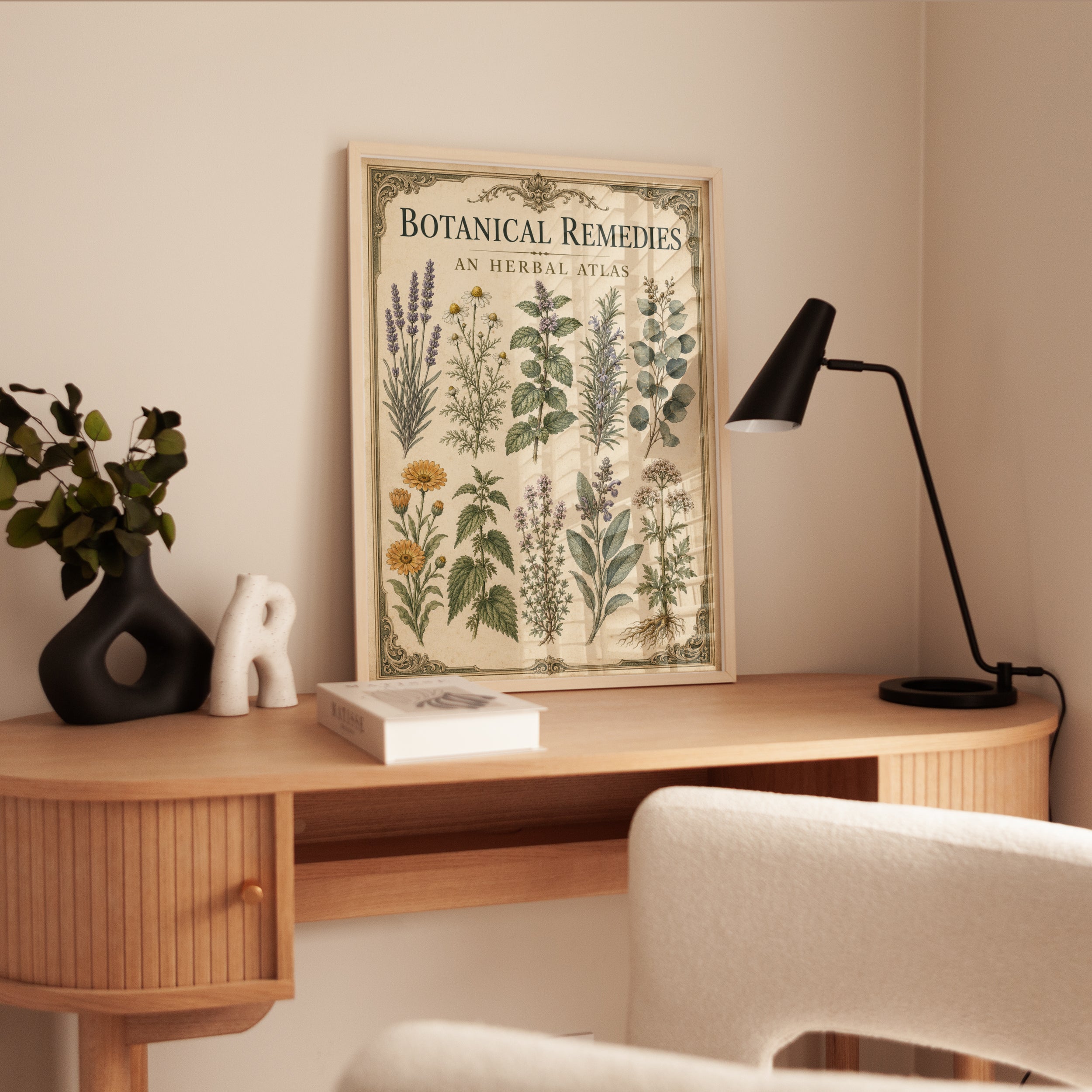 Herbal Atlas Wall Art: Vintage Medicinal Plants - interior