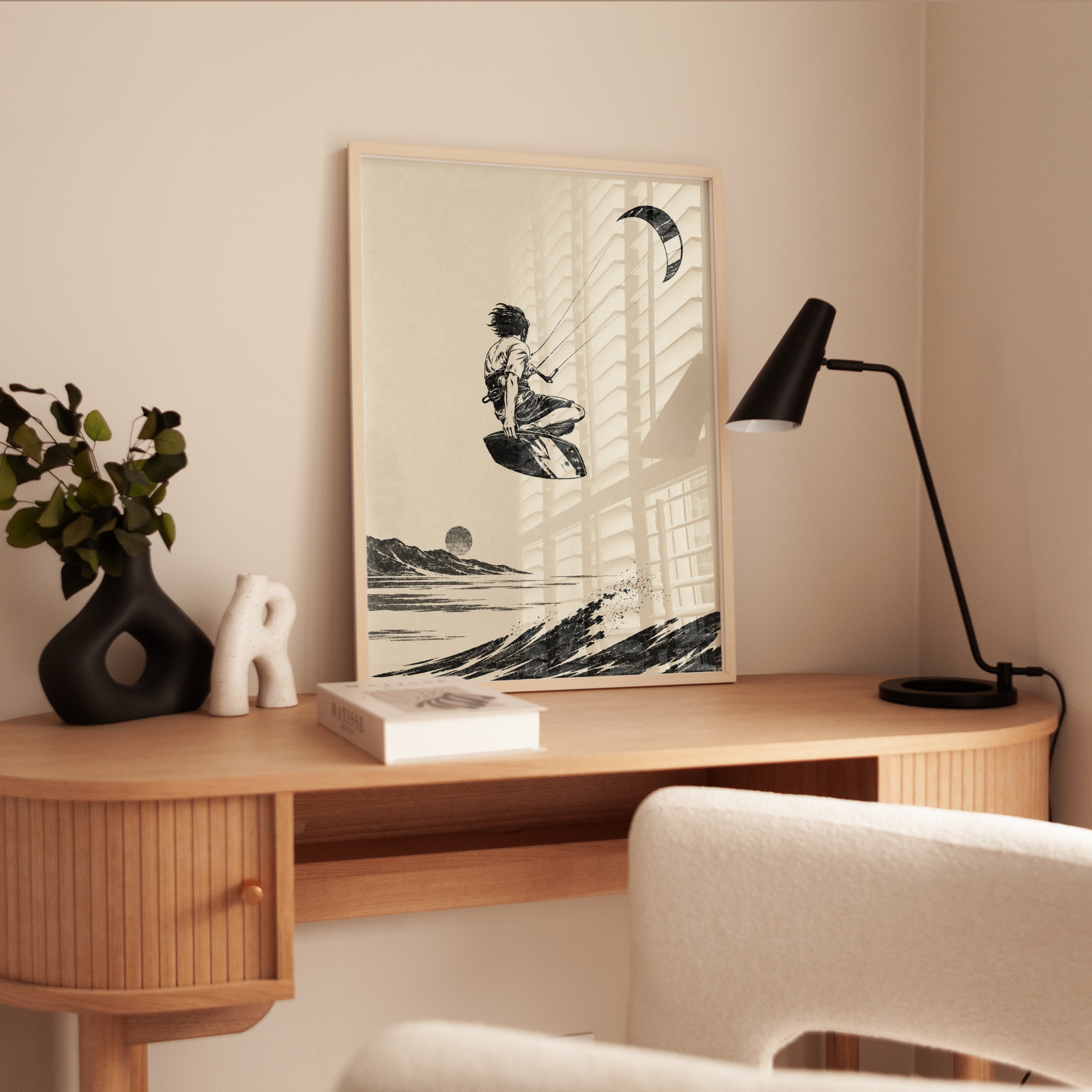 Kitesurfing Wall Art – Extreme Sports Print - interior
