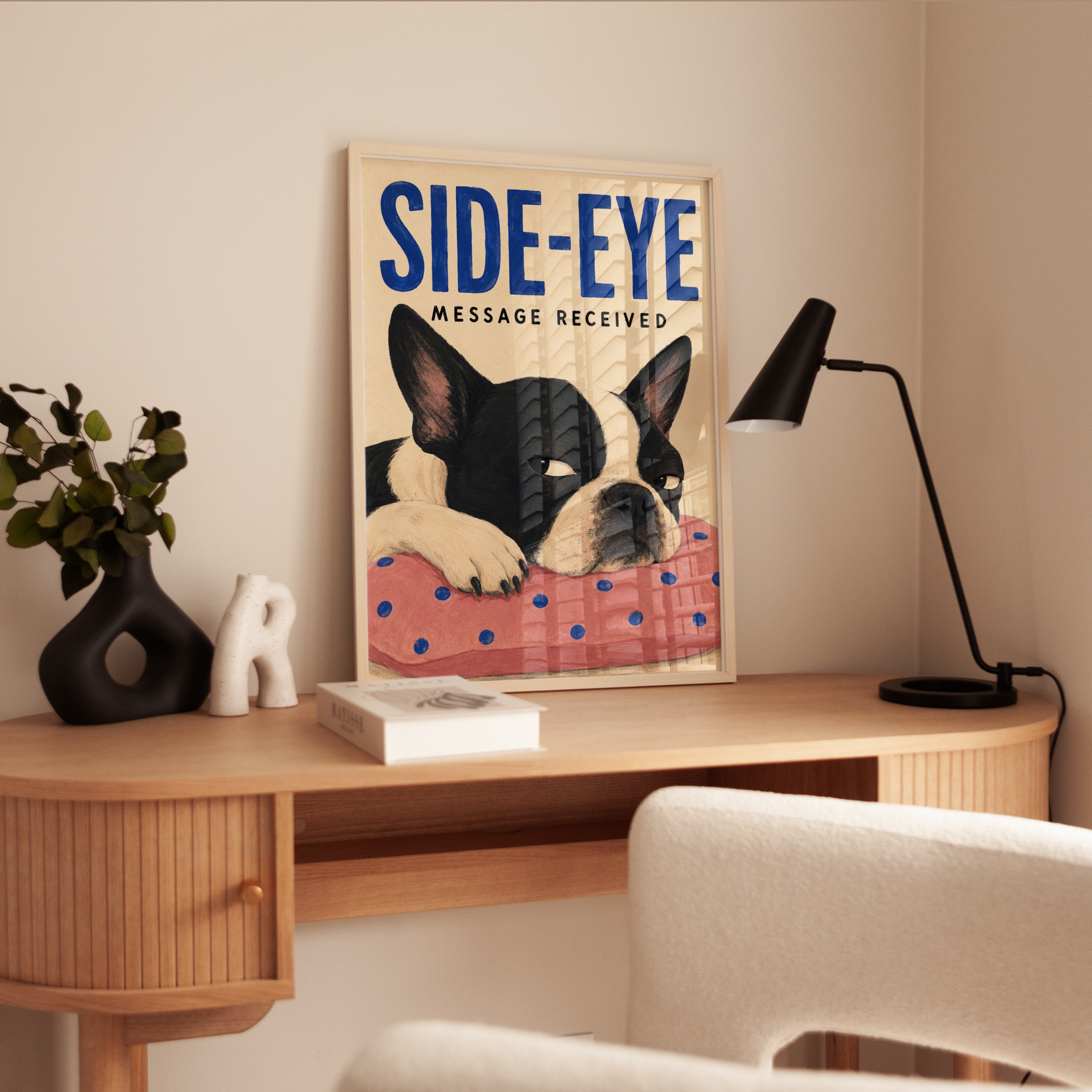 Funny Dog Poster - interior