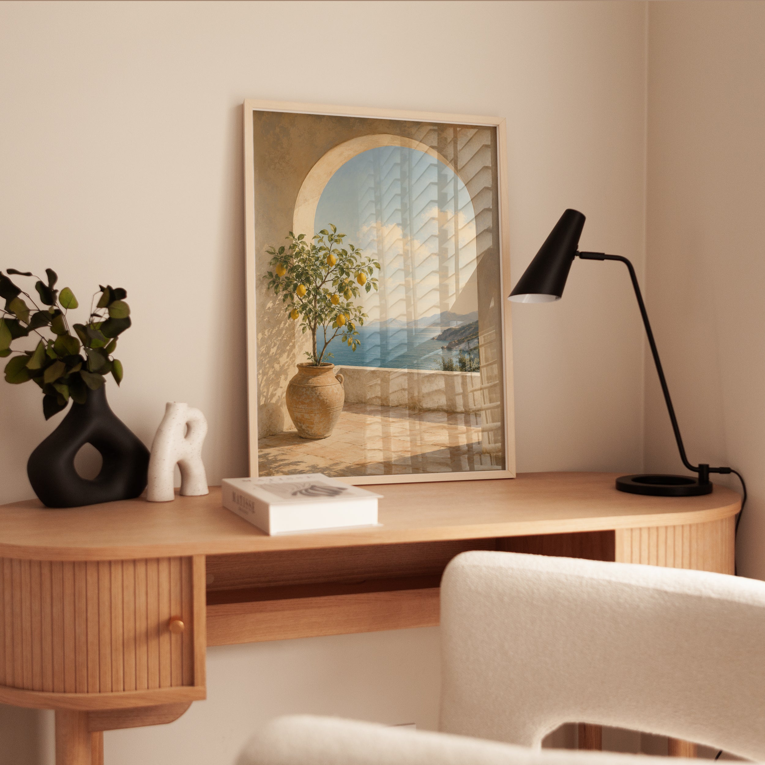 Mediterranean Coast Wall Art - interior