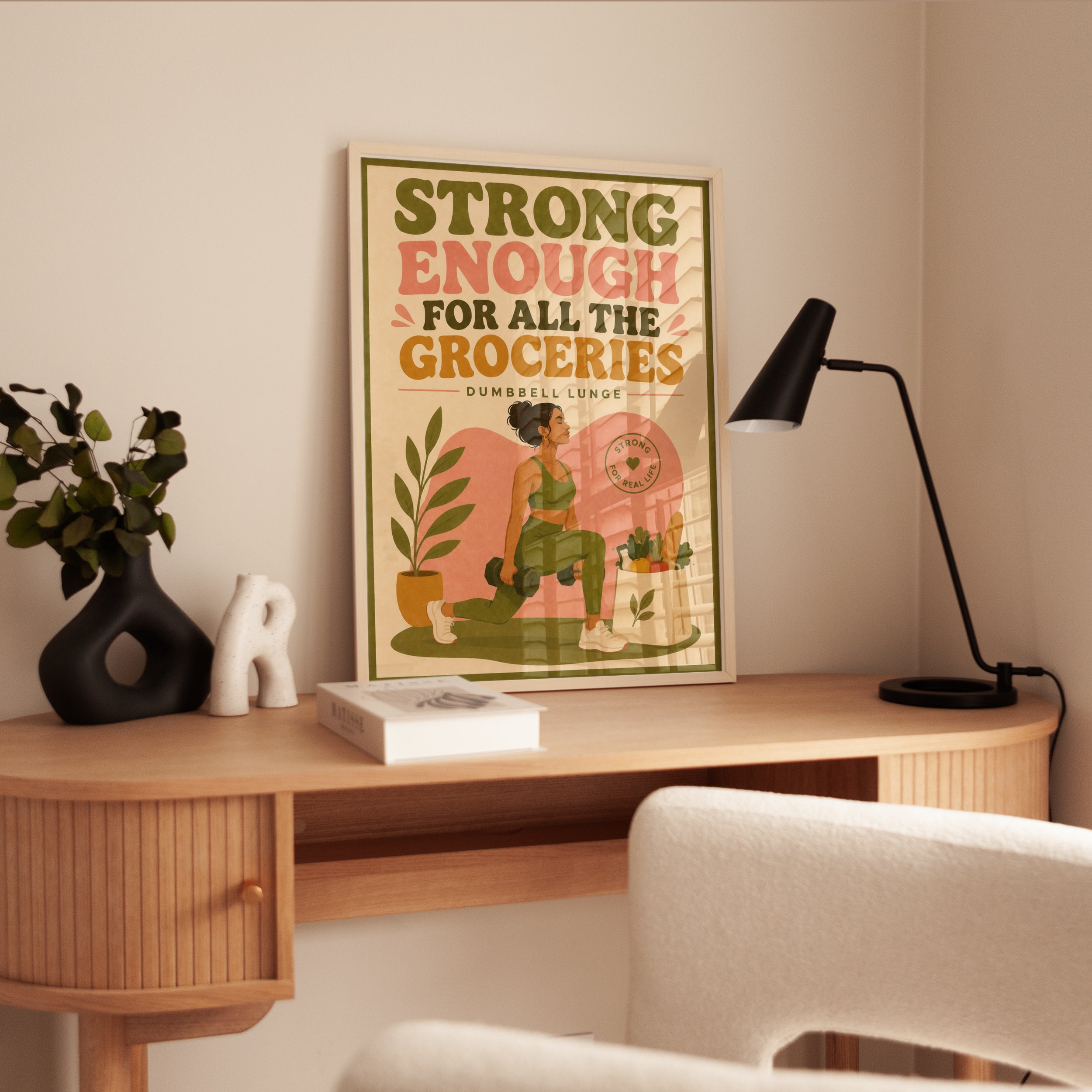 Retro Fitness Print - interior