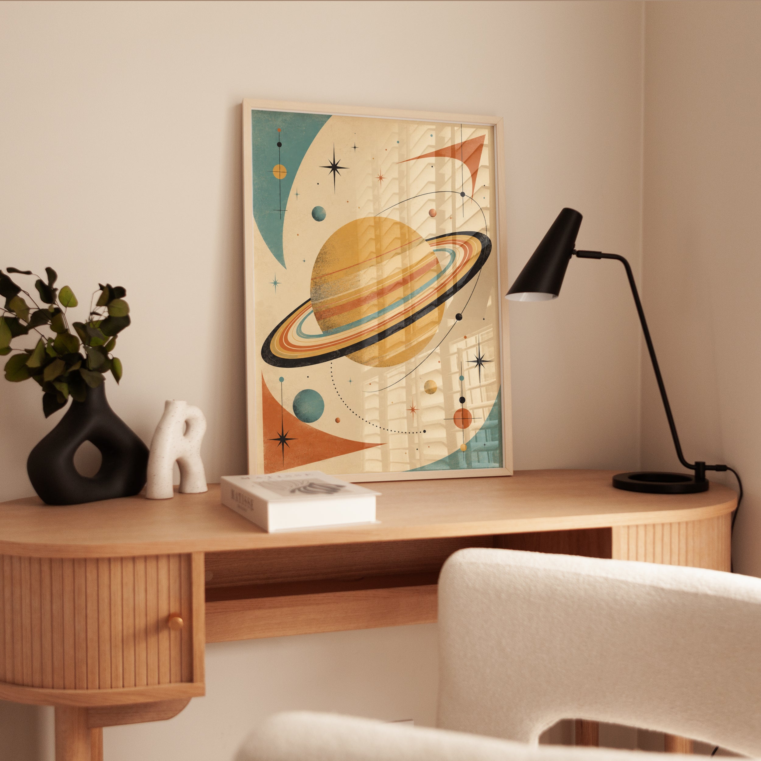 Retro Space Wall Art - interior