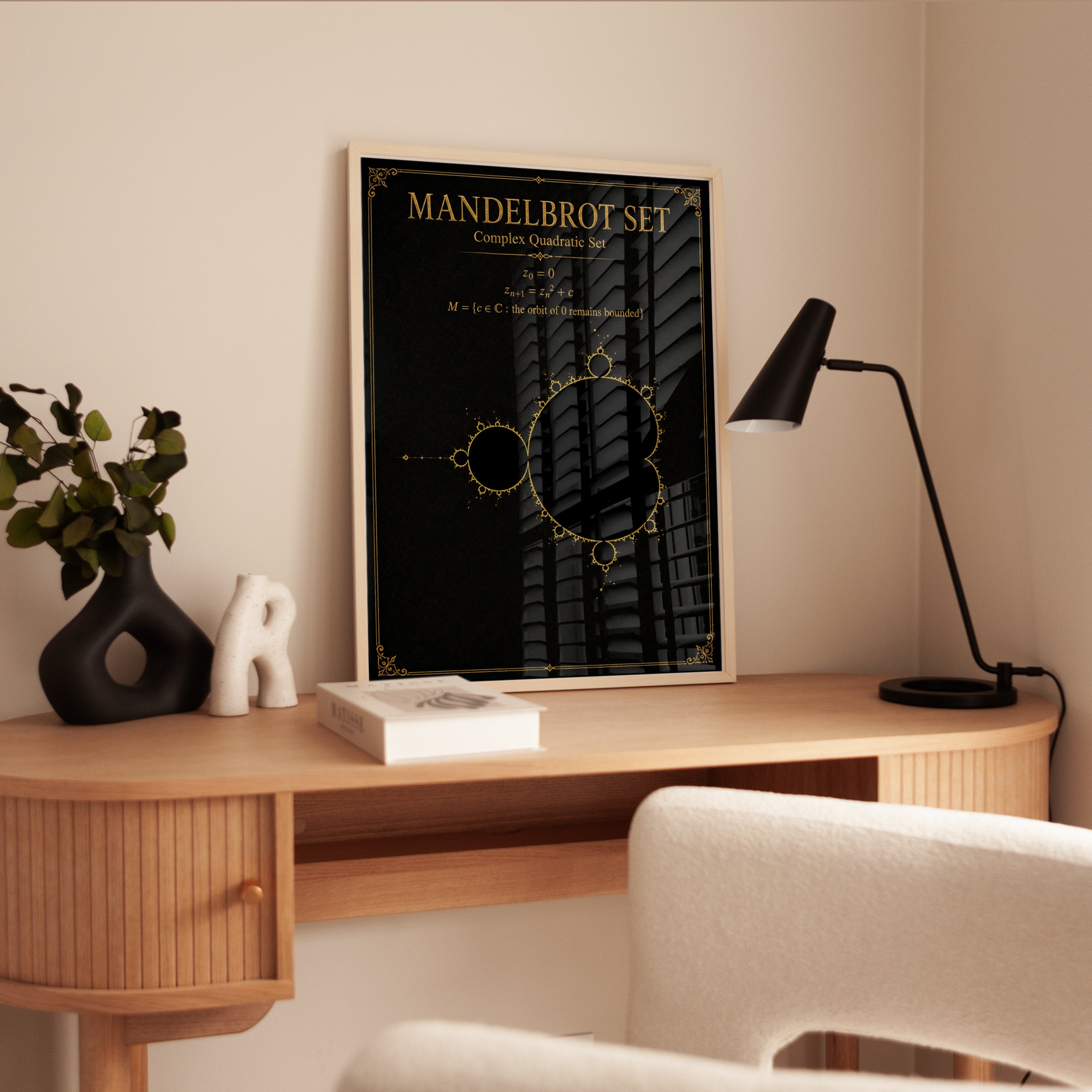 Mandelbrot Set Poster – Mathematics Wall Art - interior
