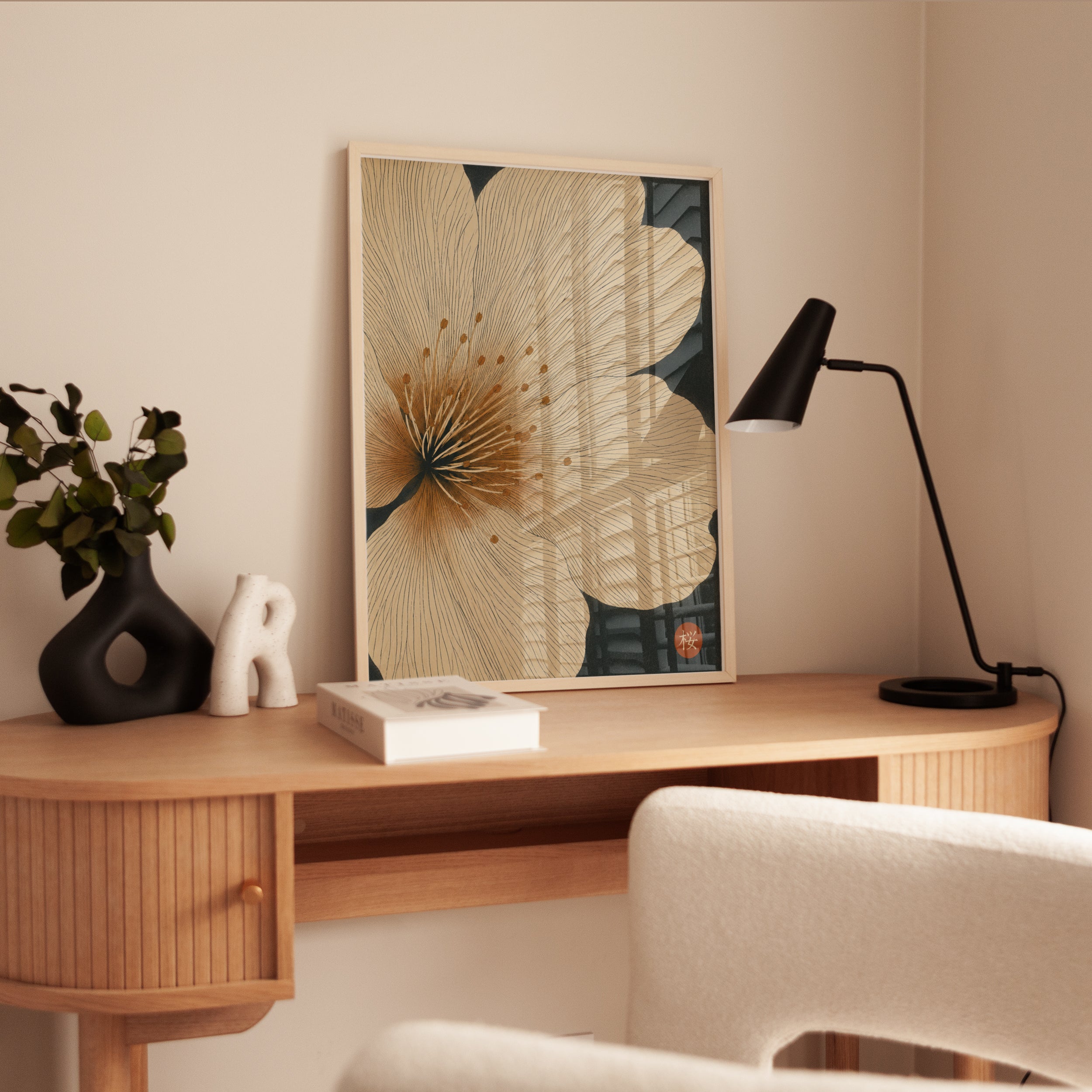 Japanese Floral Print – Botanical Wall Art - interior