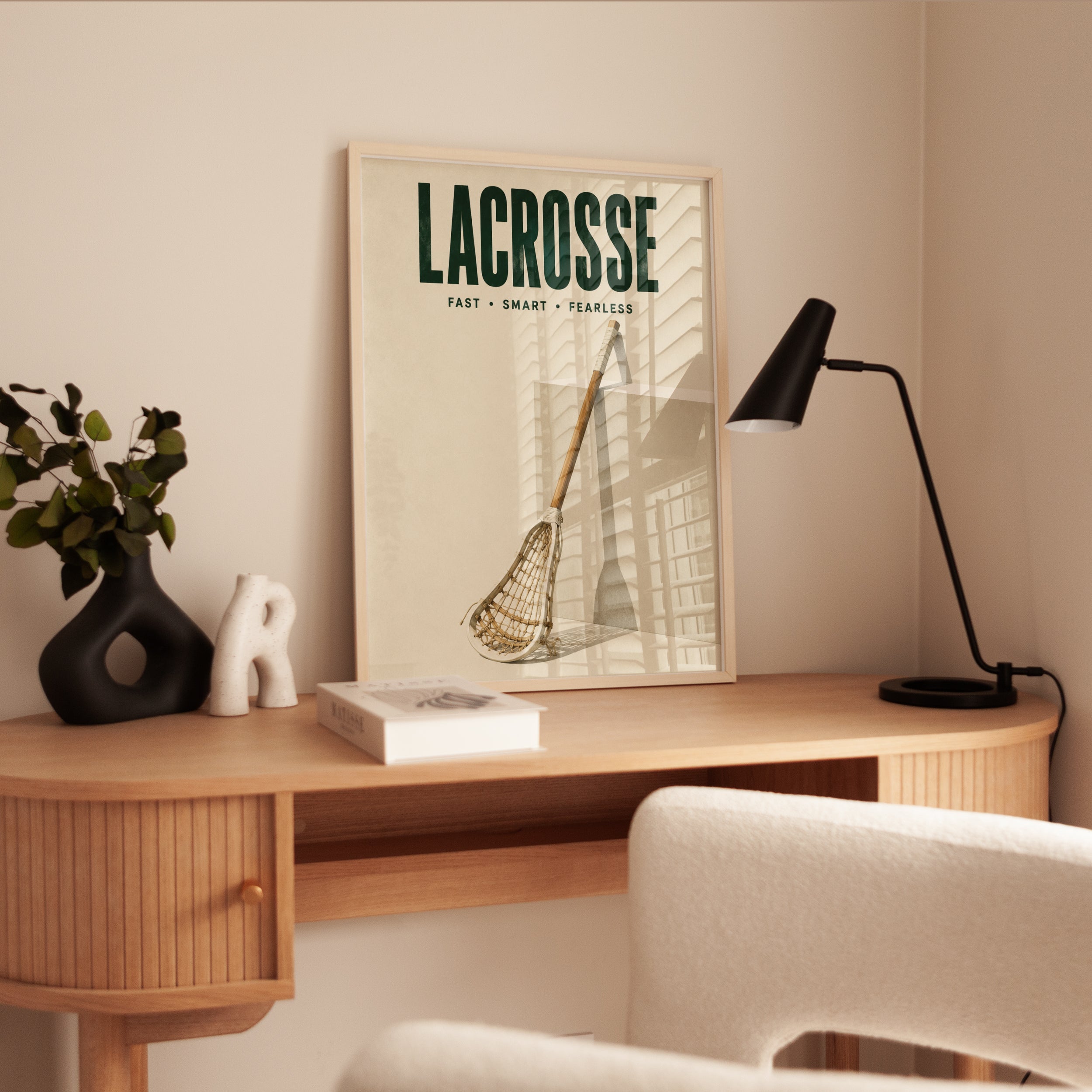 Lacrosse Wall Art – Sports Poster Print - interior