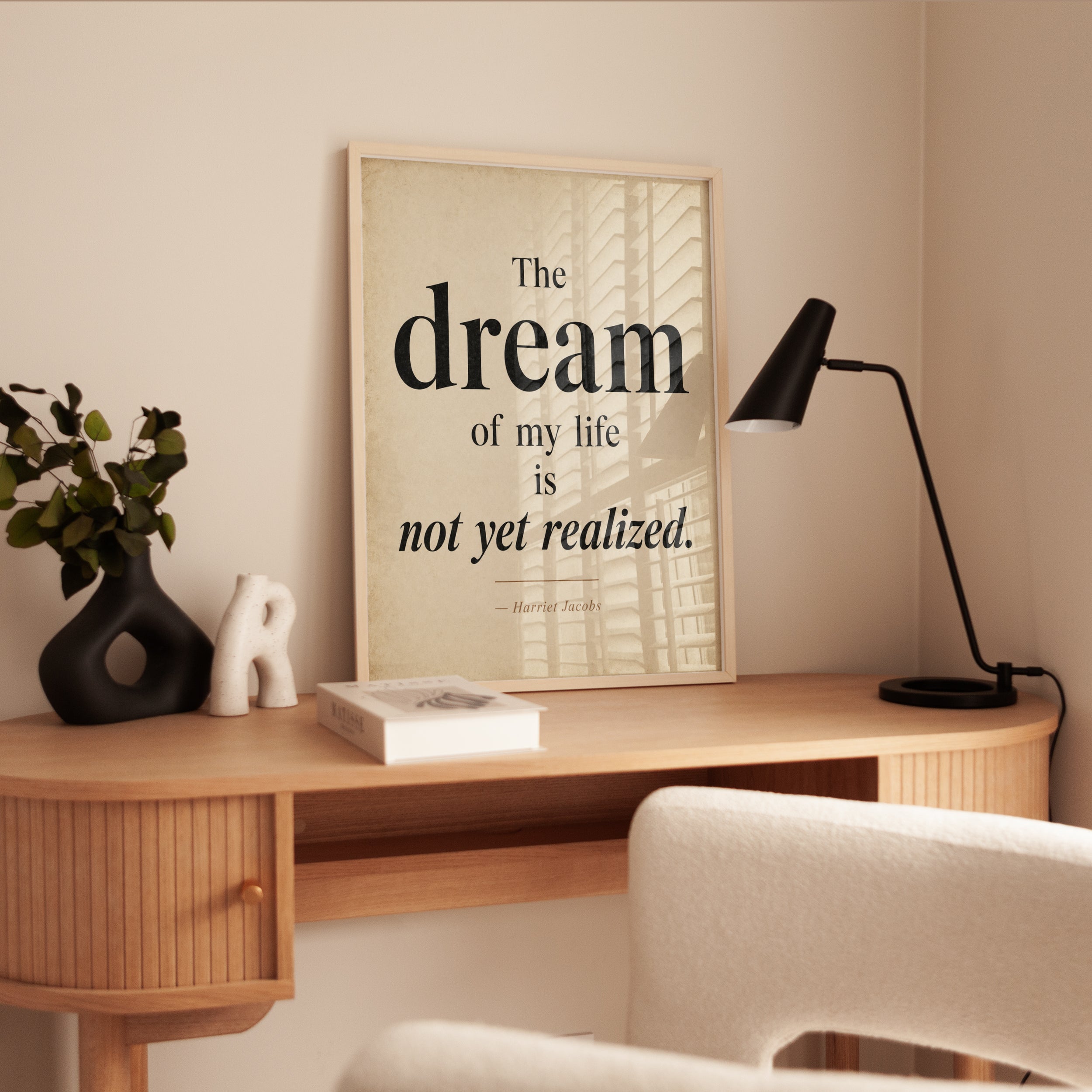 Harriet Jacobs Quote Print - interior