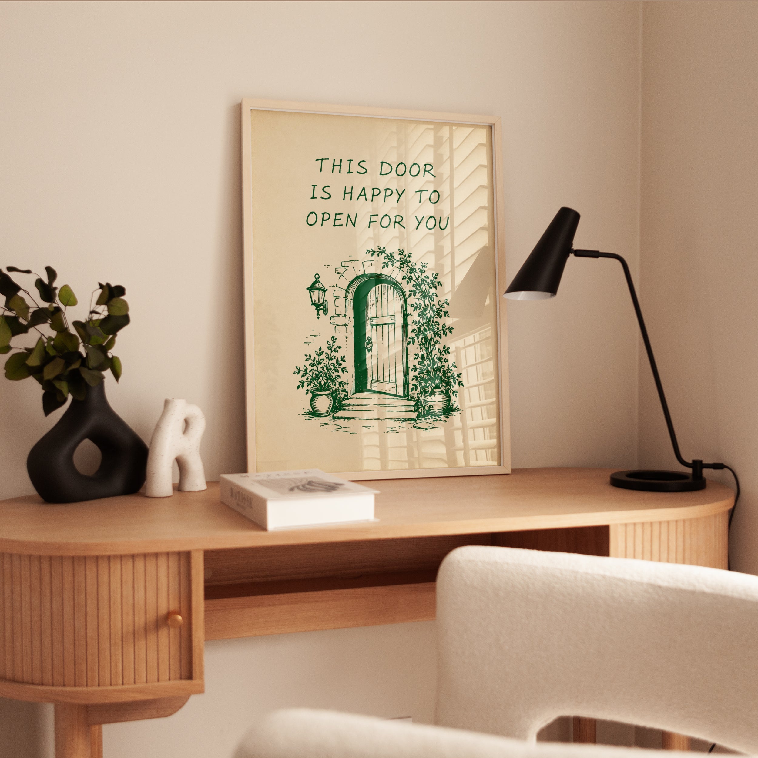 Cottagecore Door Art Print - interior