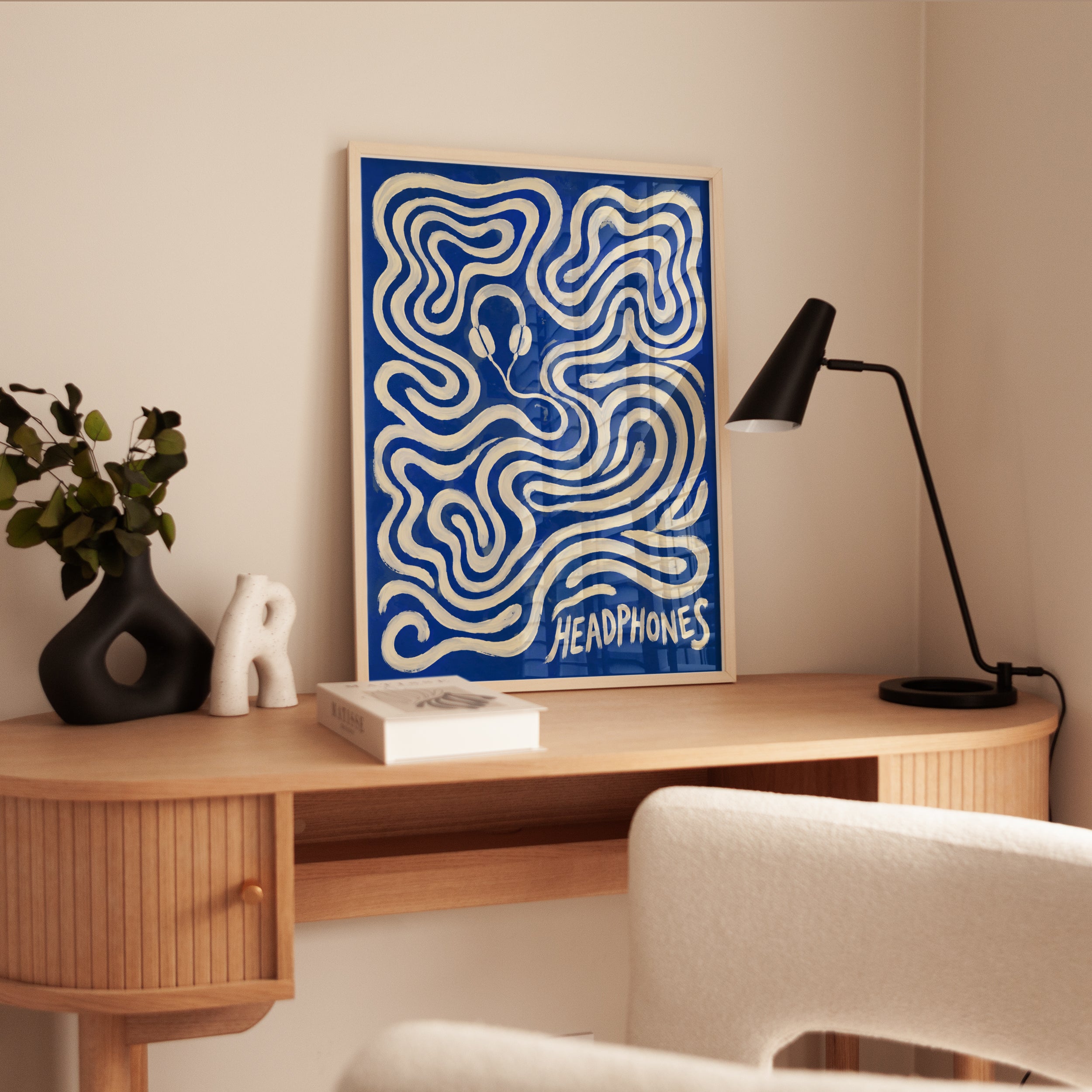 Music Wall Art – Headphones Poster - interior
