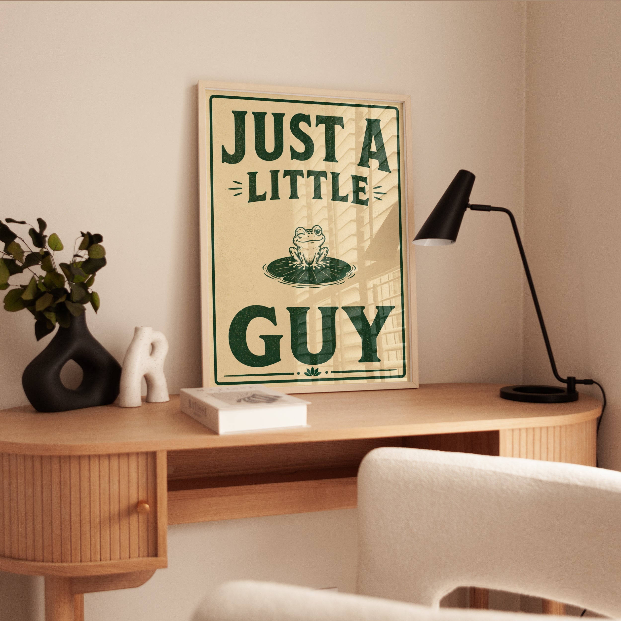 Vintage Frog Print - interior