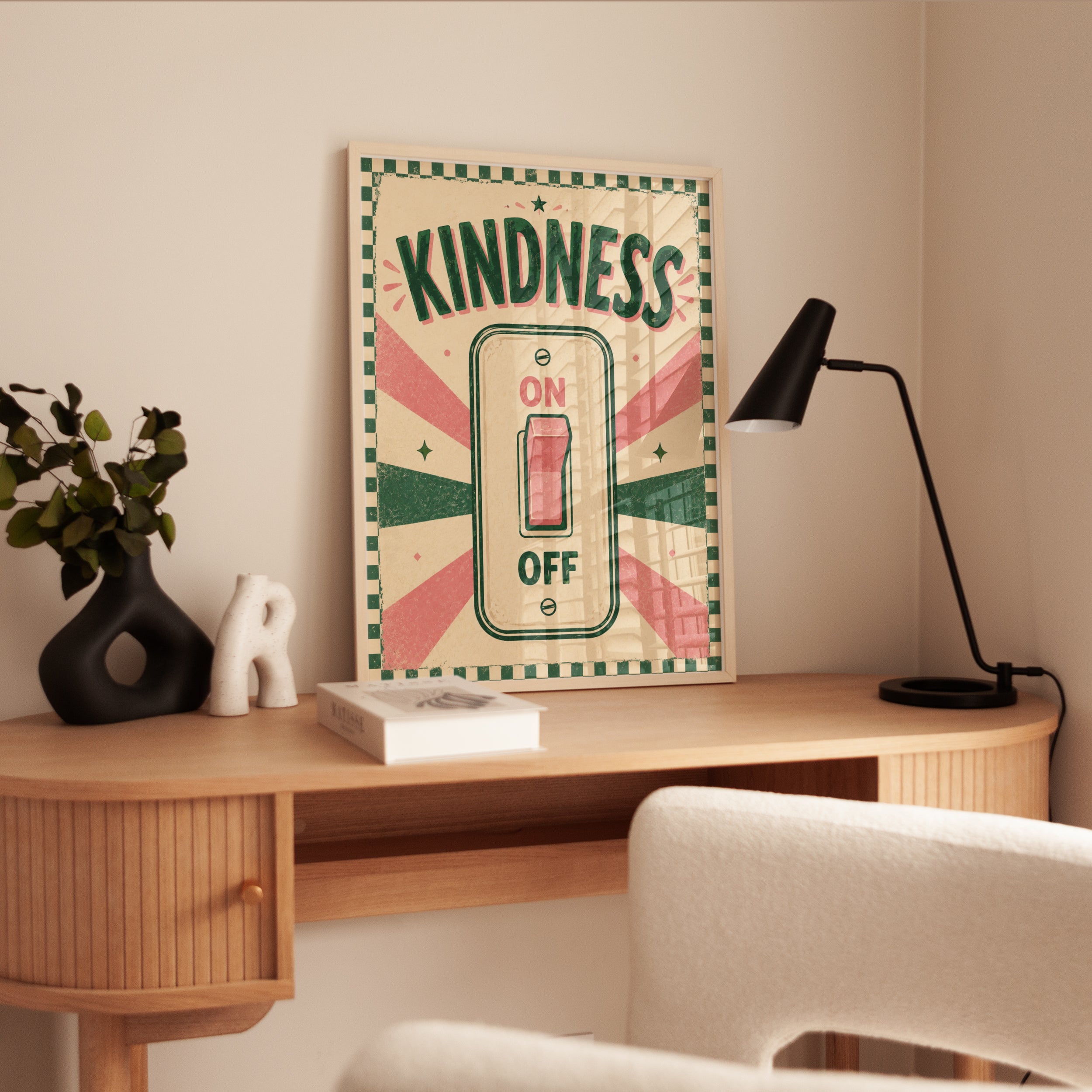 Kindness Wall Art – Motivational Print - interior