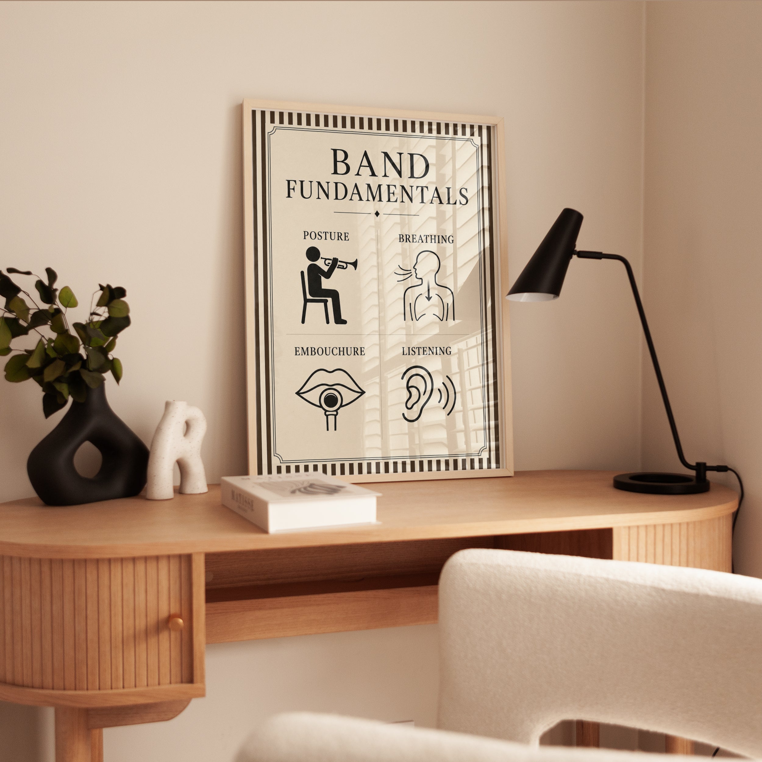 Music Teacher Gift – Band Fundamentals Poster - interior