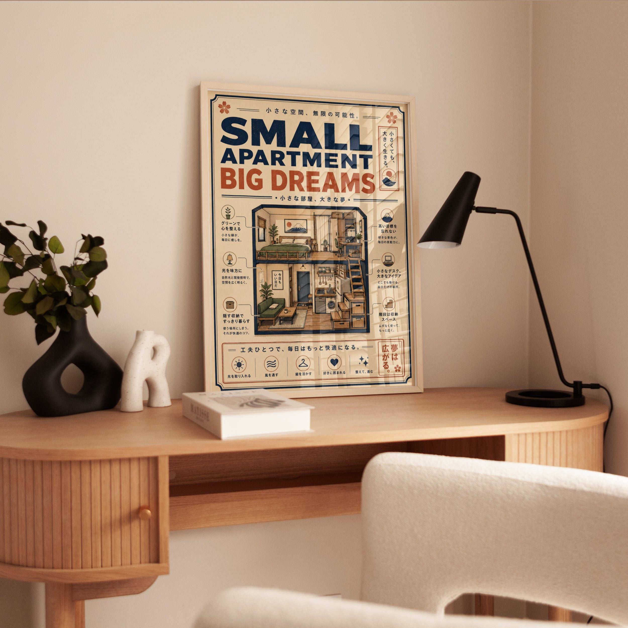 Japanese Apartment Poster - interior