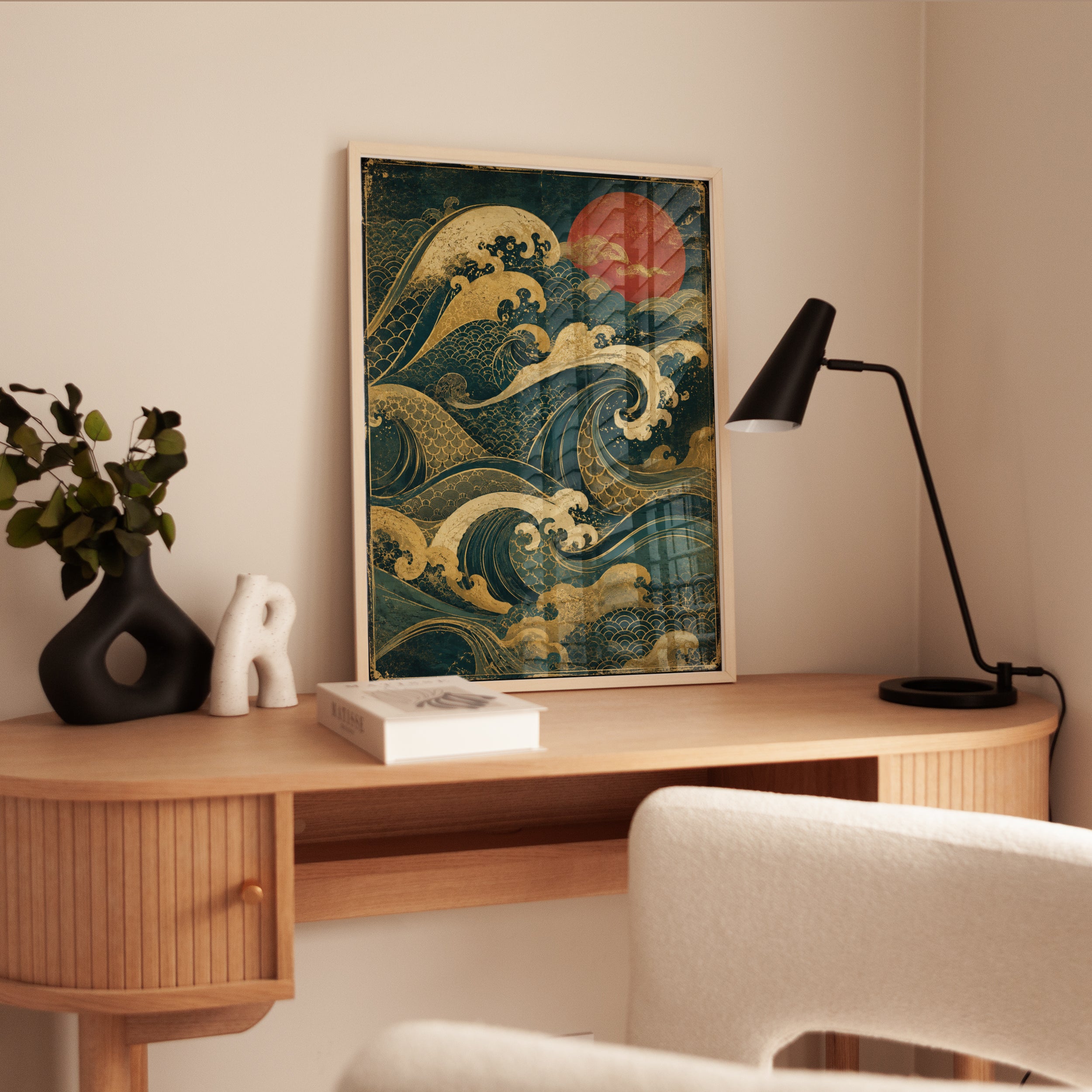 Japanese Wave Art Print - interior
