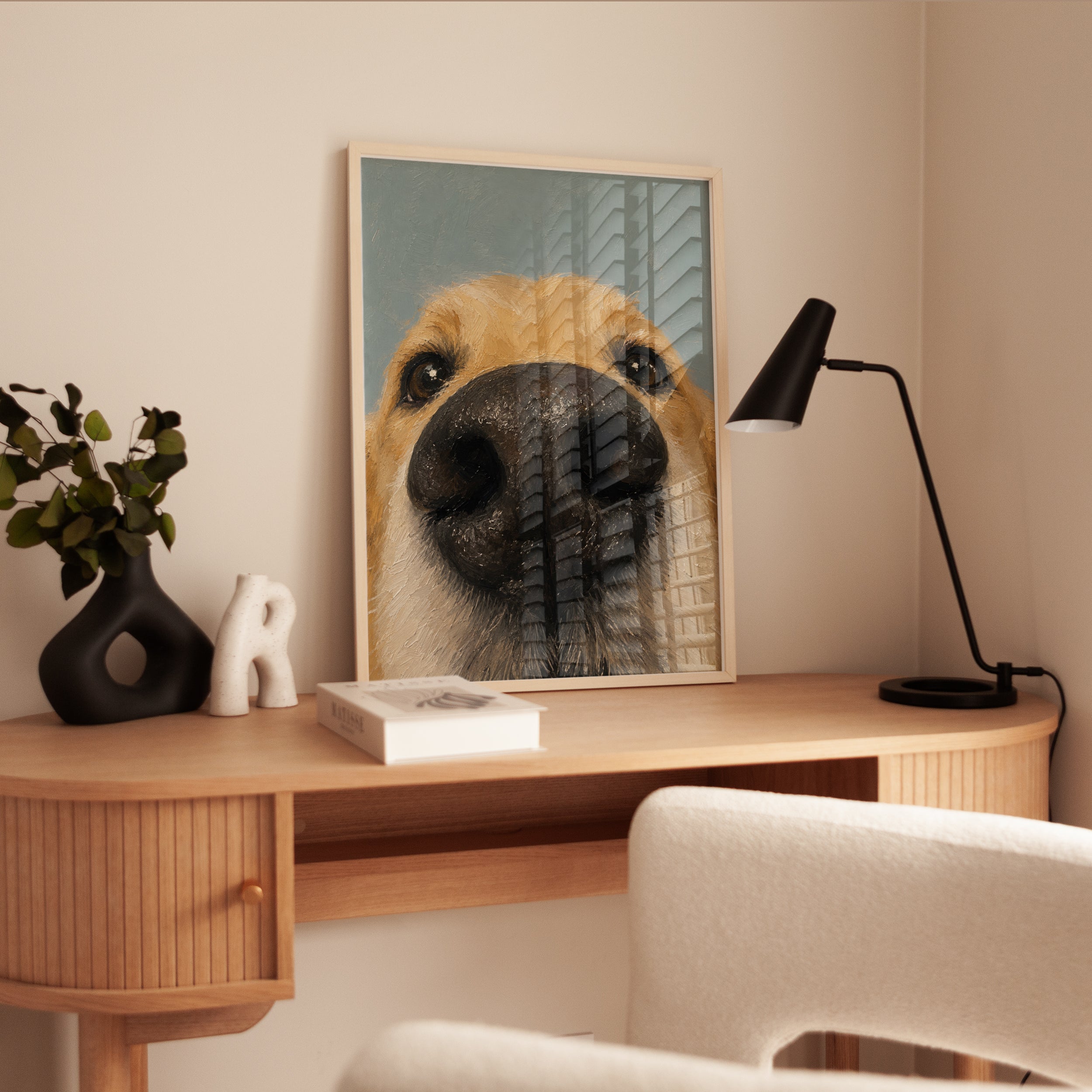 Dog Nose Wall Art – Close Up Animal Print - interior