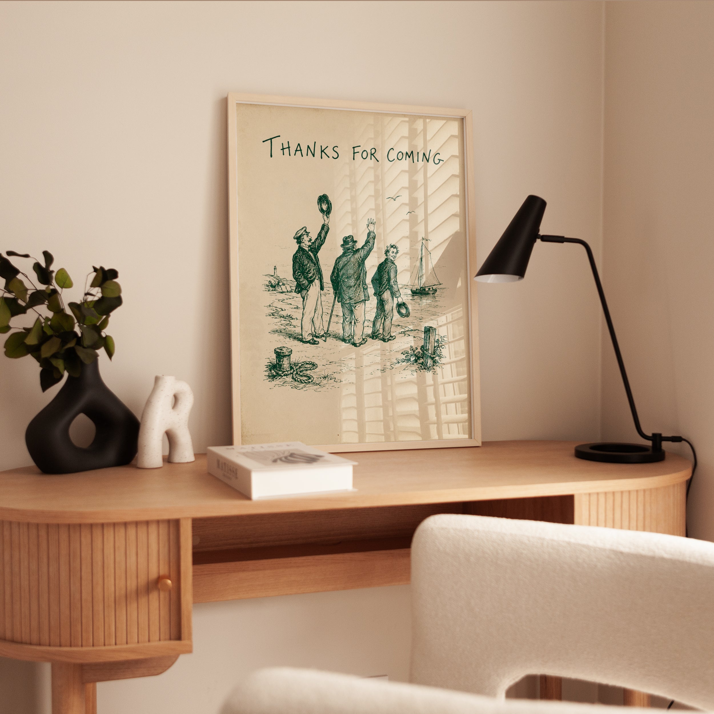 Vintage Nautical Thank You Print - interior