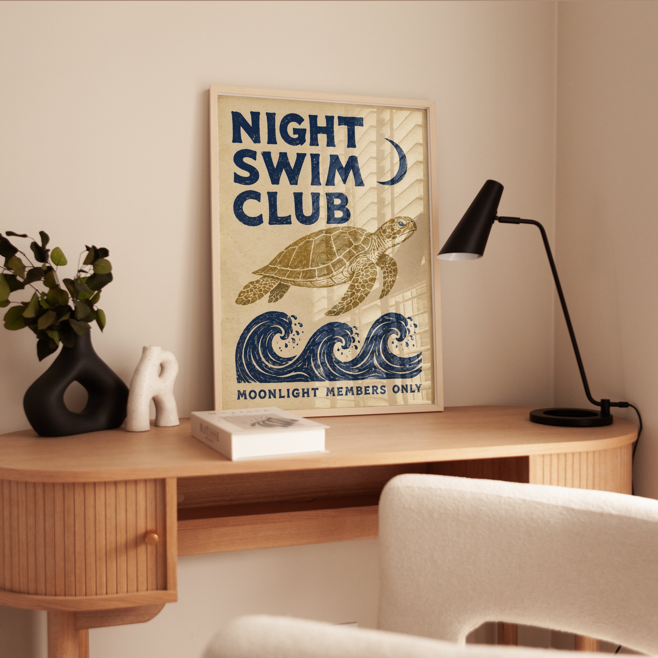 Sea Turtle Wall Art – Coastal Beach Decor - interior