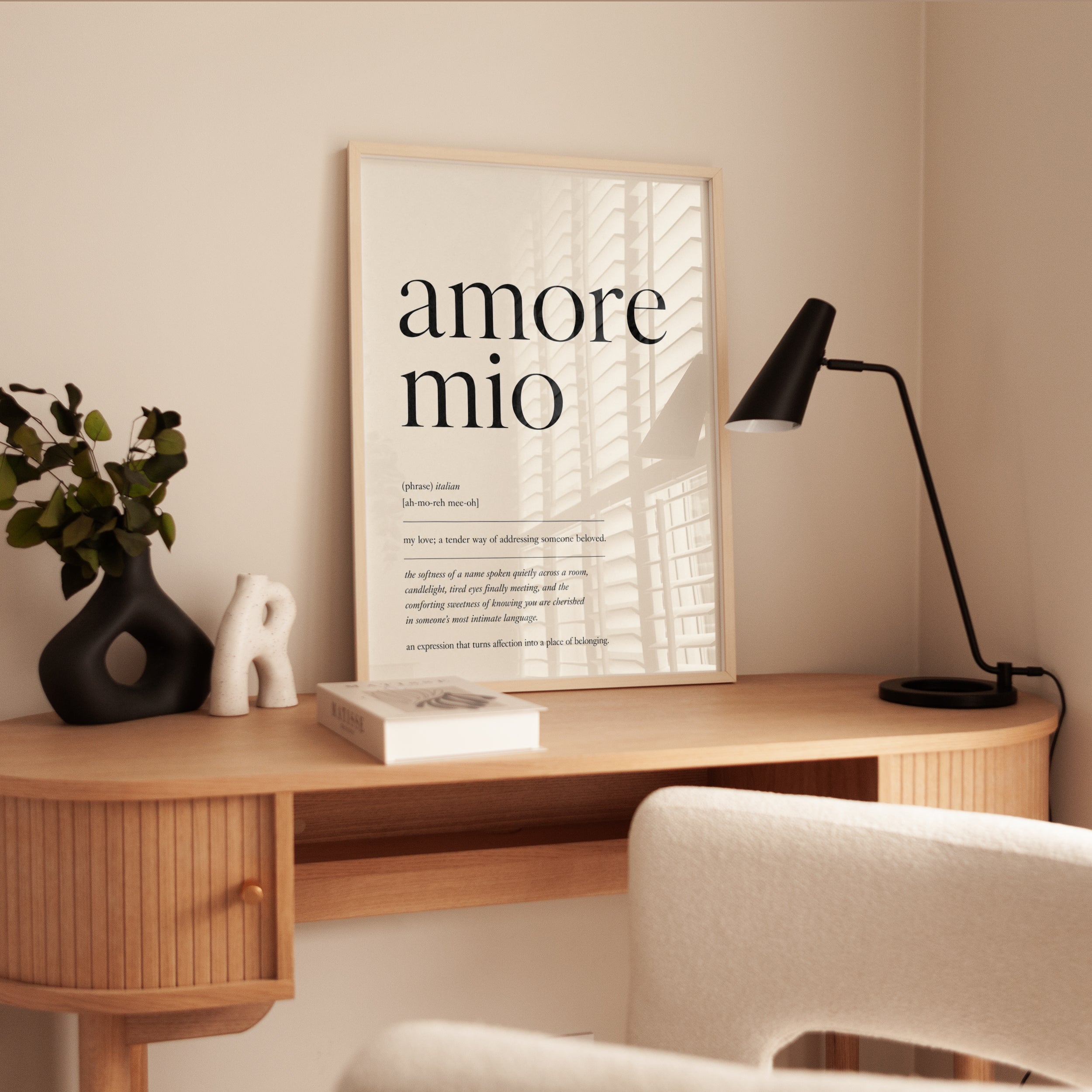 Amore Mio Italian Print - interior