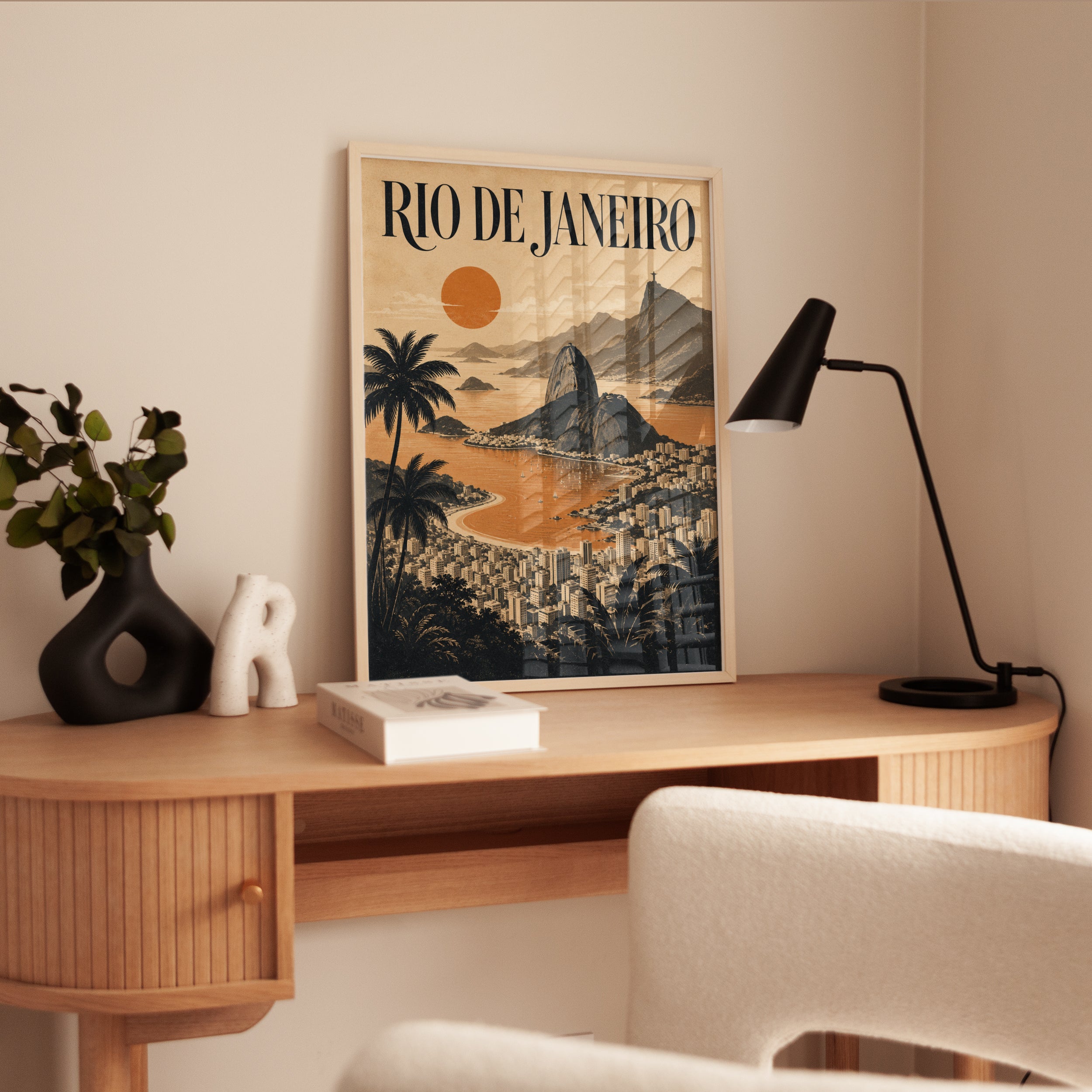 Rio de Janeiro Poster – Vintage Travel Print - interior