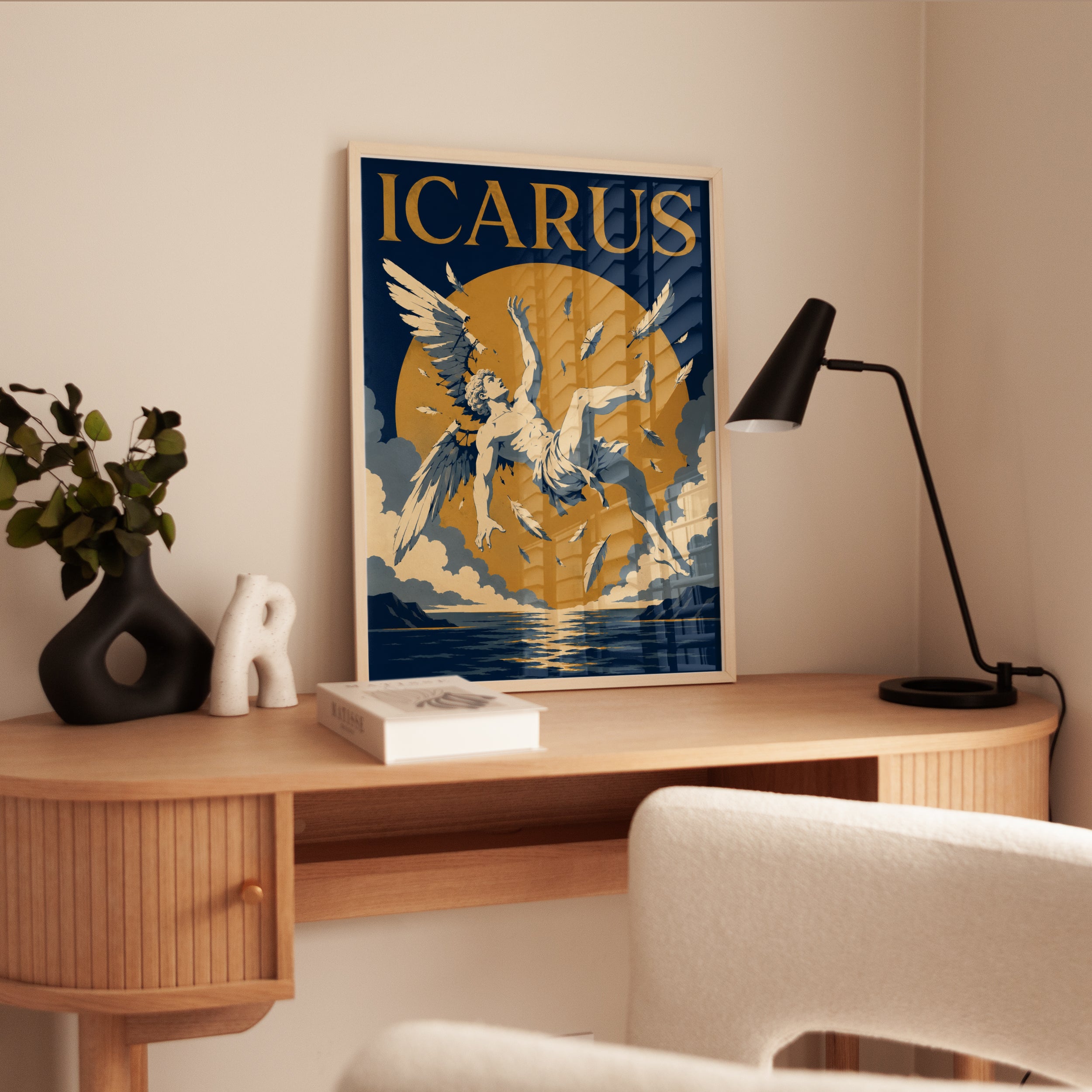 Greek Mythology Poster – Icarus Wall Art - interior