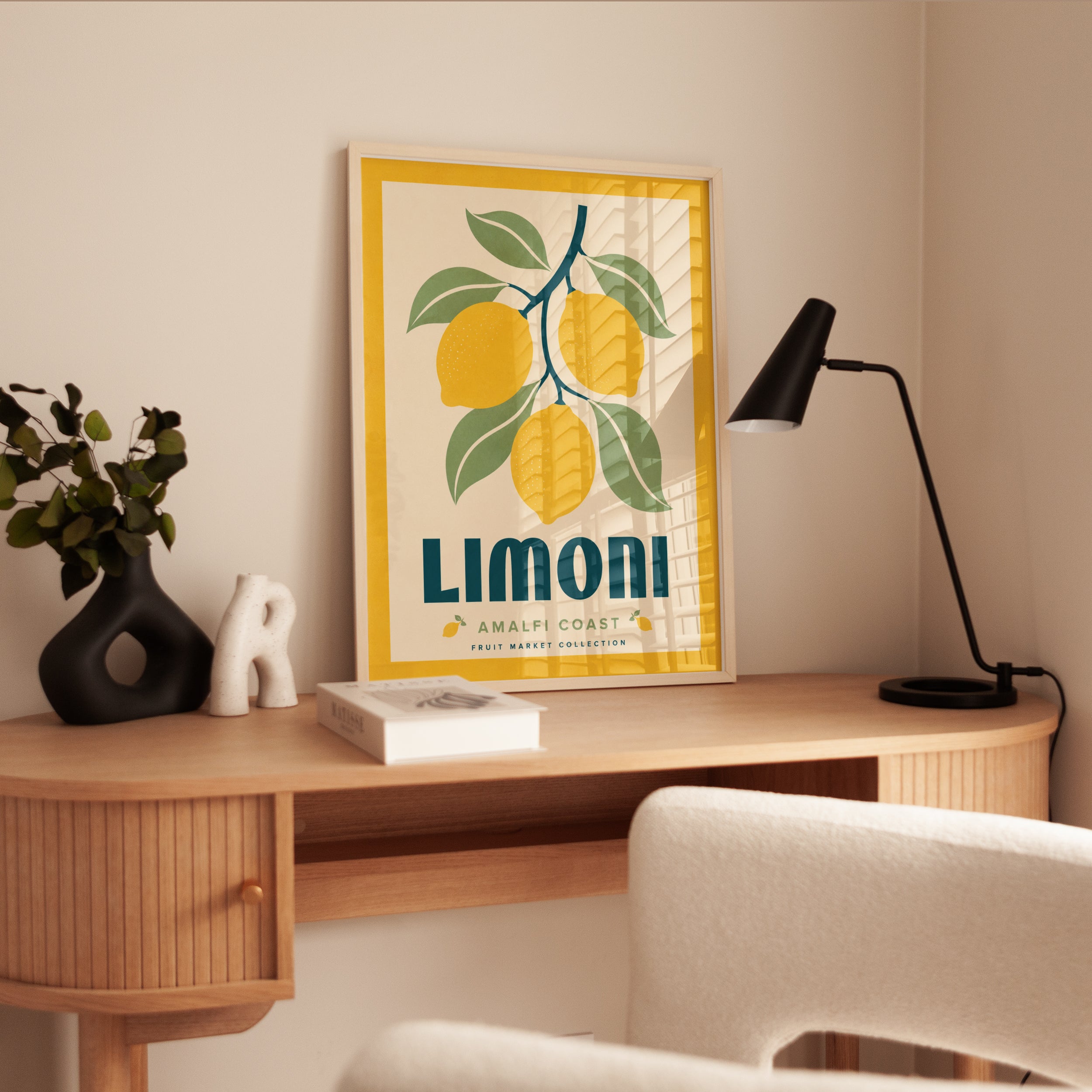 Kitchen Wall Art: Vintage Lemon Print - interior
