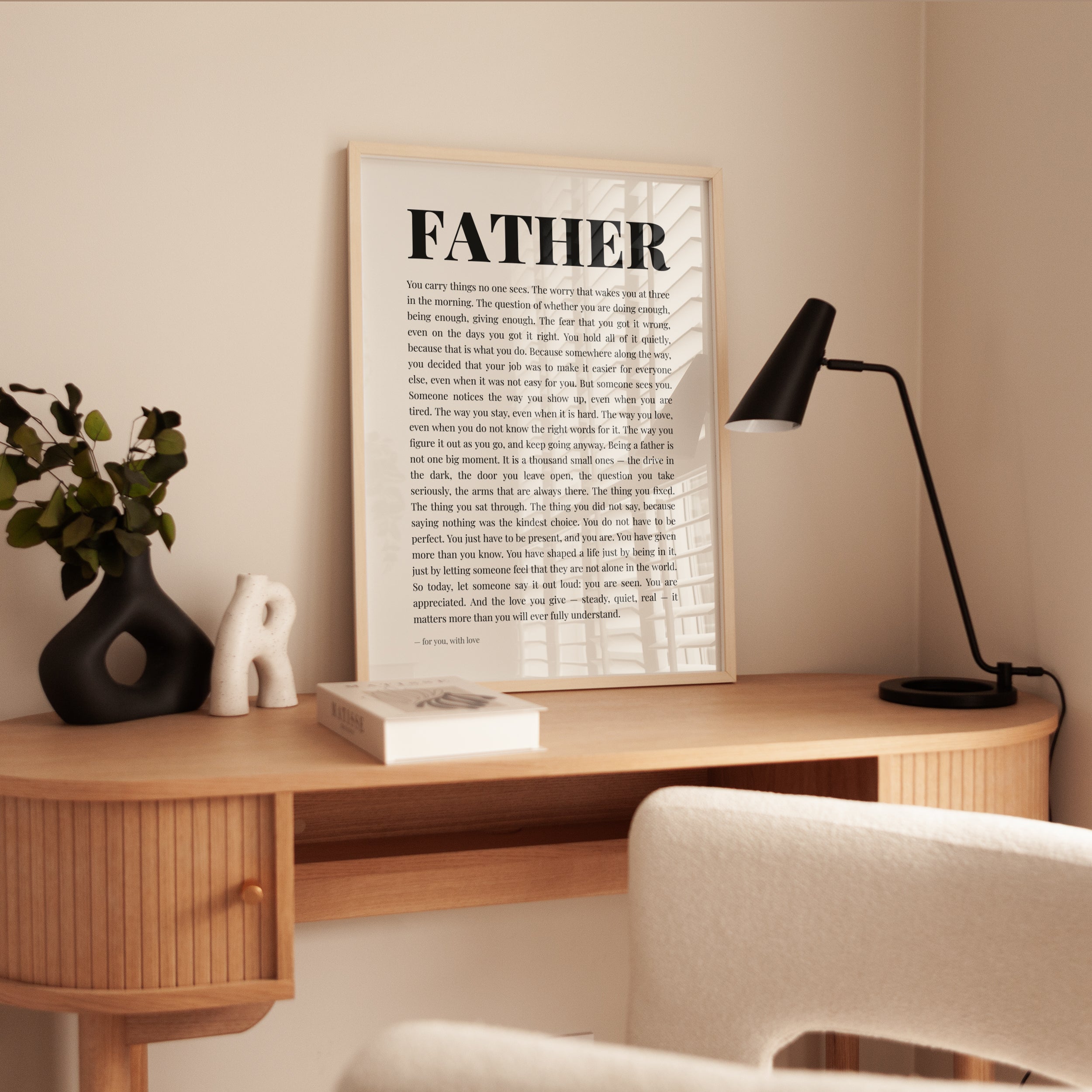 Father's Day Gift – Father Print - interior