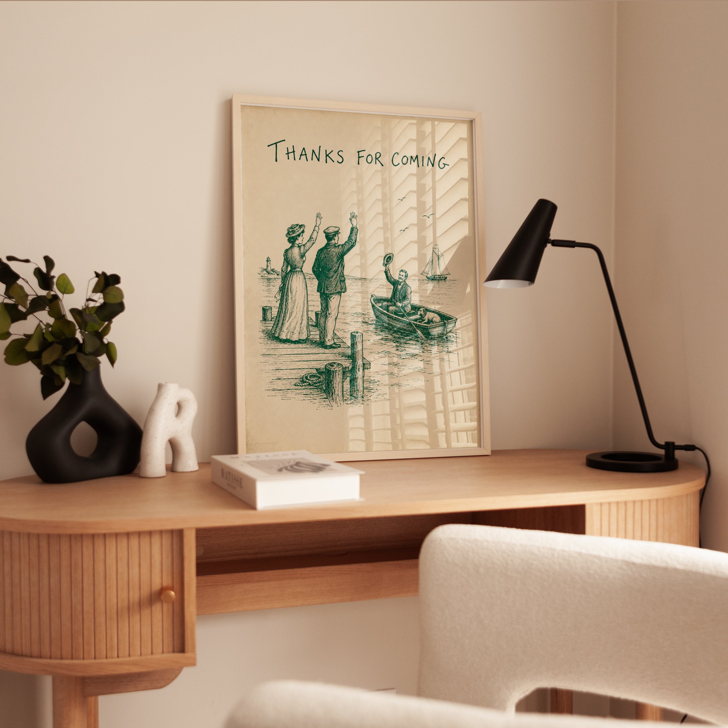Vintage Nautical Farewell Print - interior