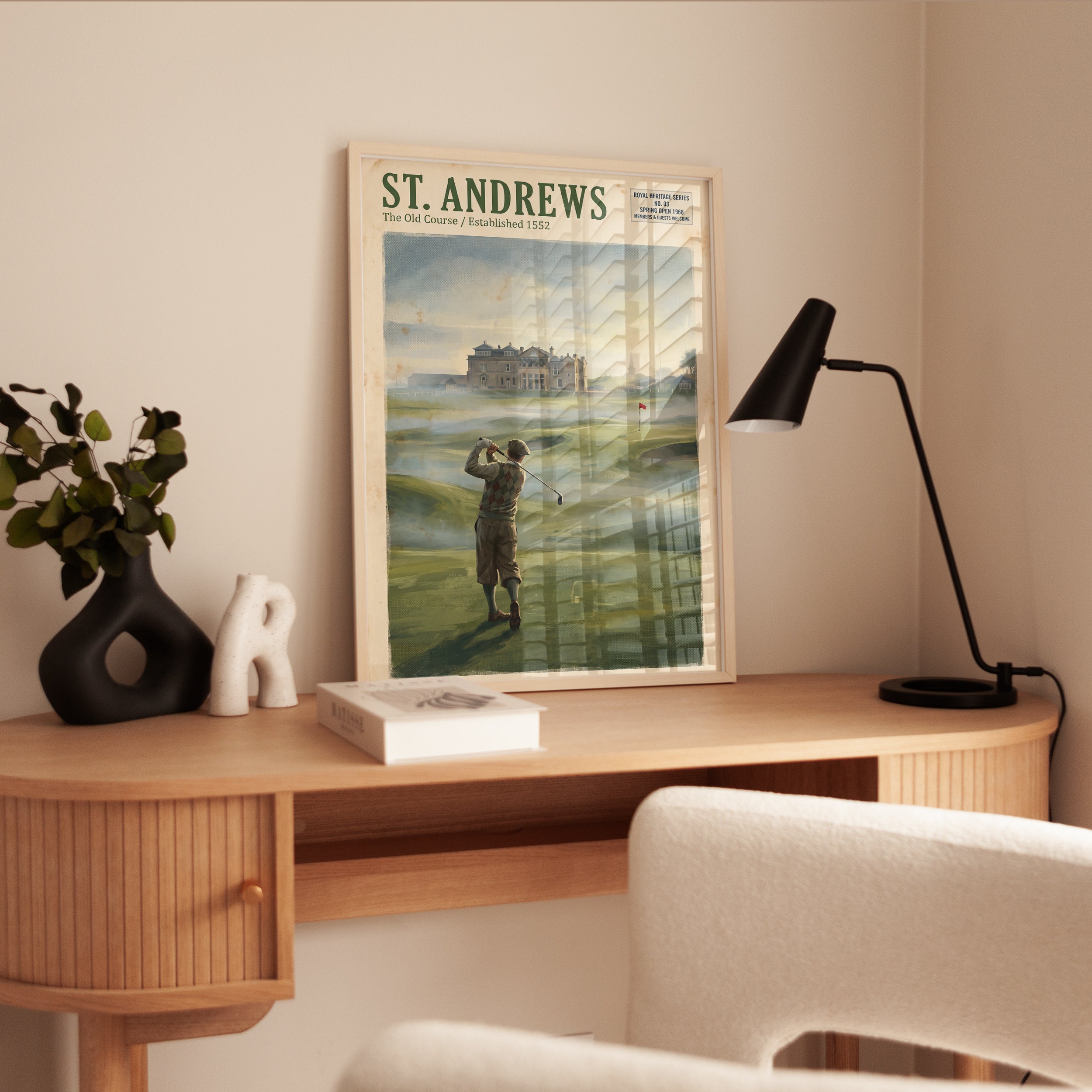 St Andrews Old Course Golf Print - interior