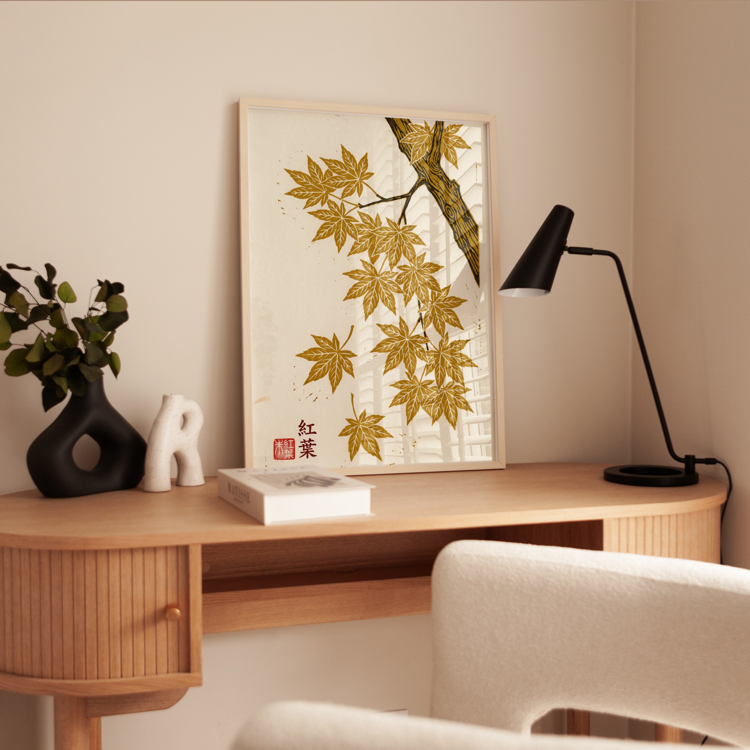 Japanese Maple Leaf Art Print - interior