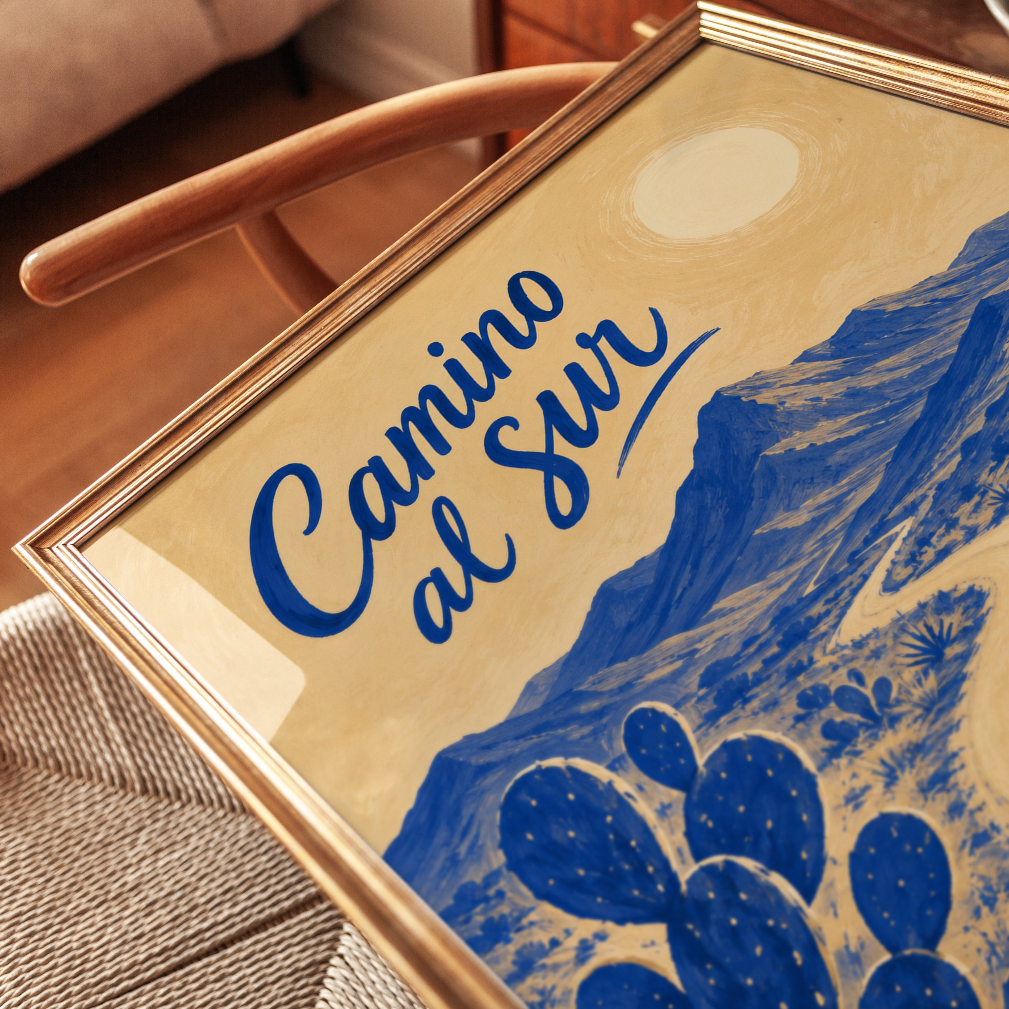 Desert Landscape Wall Art – Travel Poster Print - detail