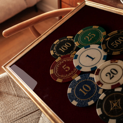 Casino Wall Art – Poker Chips Print - detail