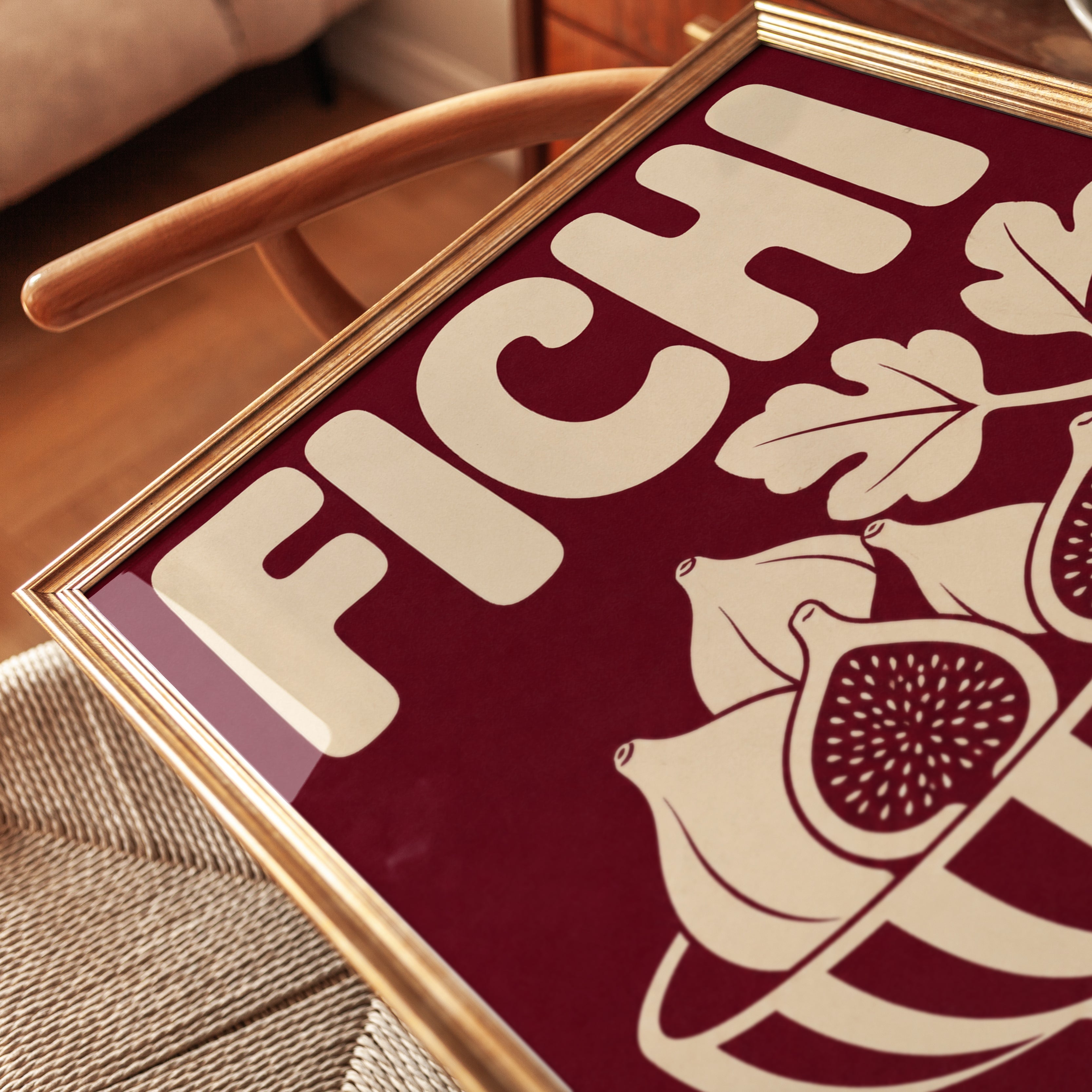 Fig Fruit Wall Art - detail