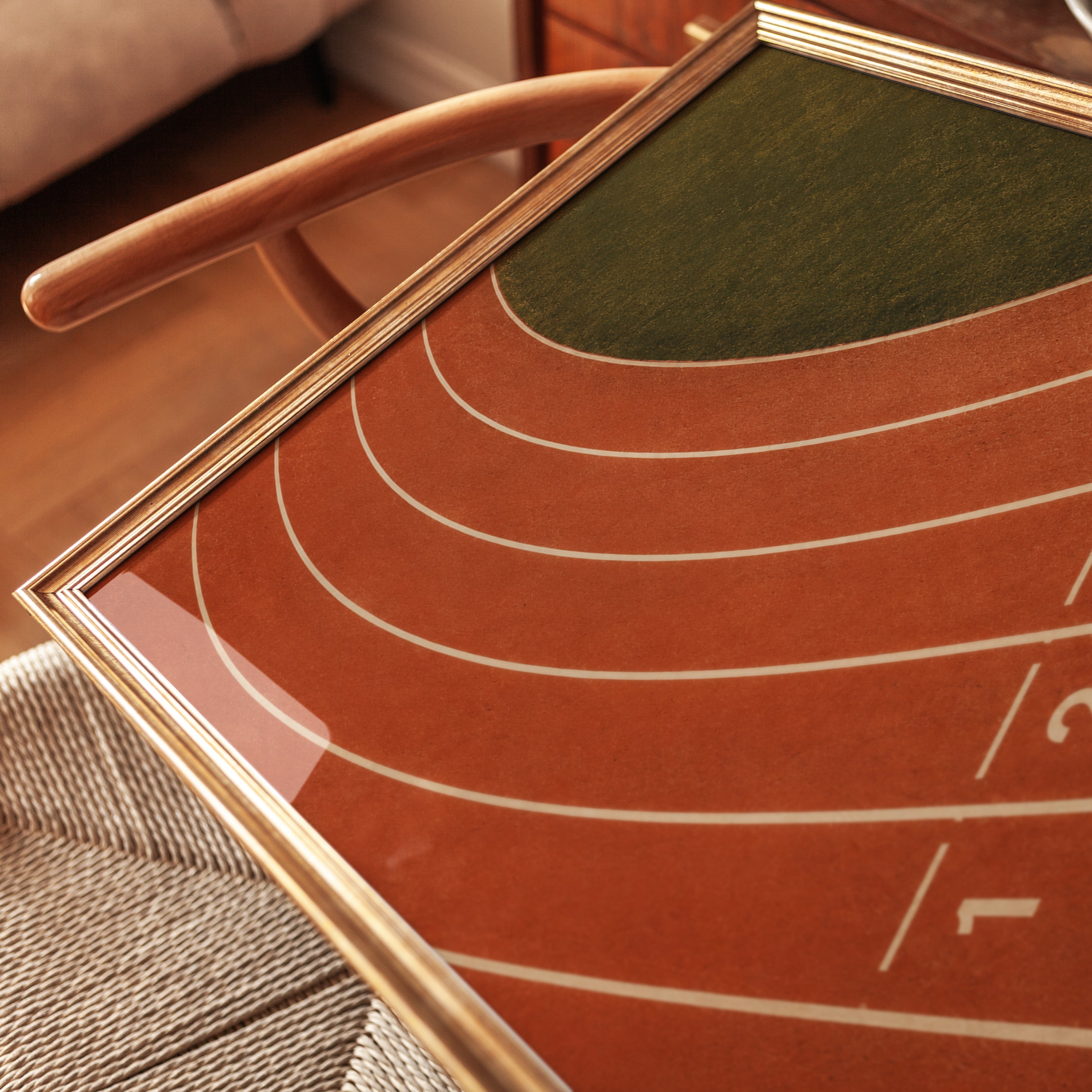 Running Track Poster – Sports Wall Art - detail