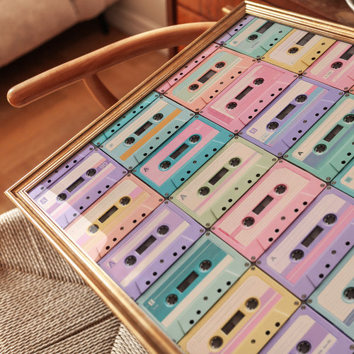 80s Retro Cassette Tape Print - detail
