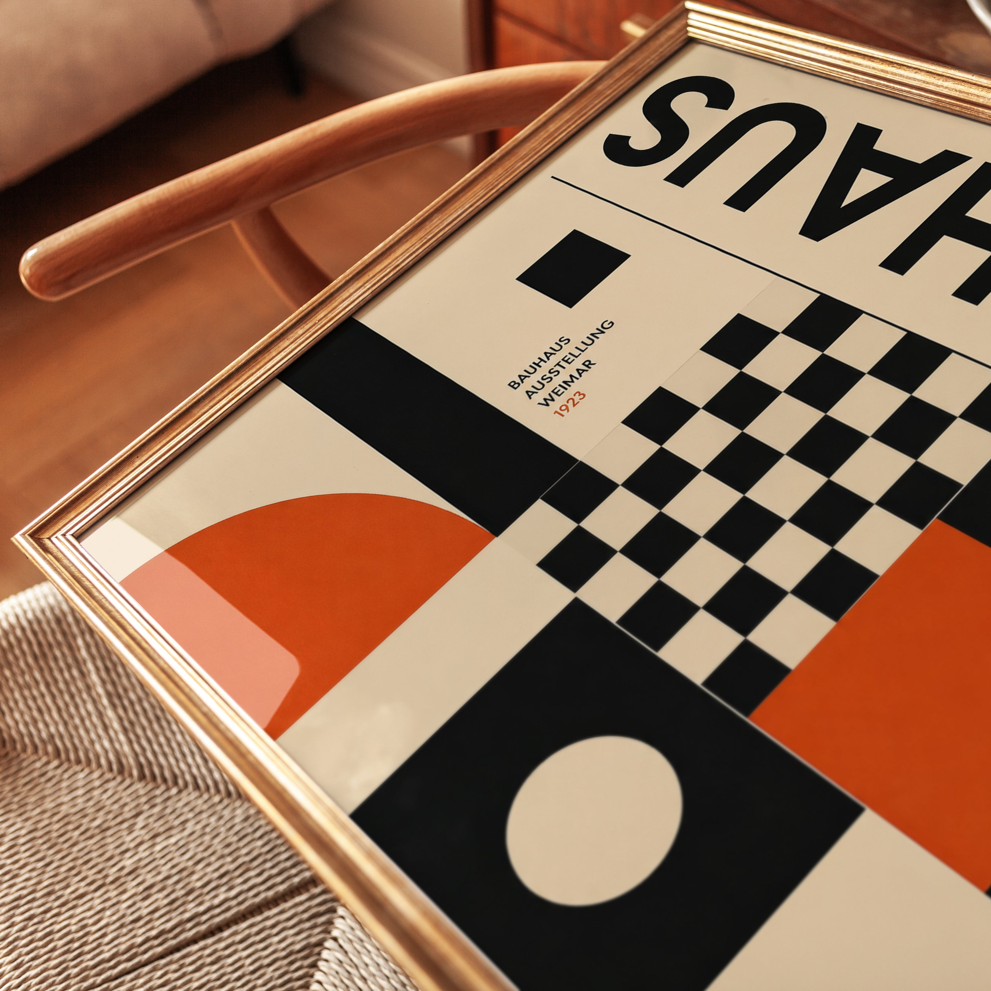 Bauhaus Wall Art Print: 1923 Geometric Design - detail
