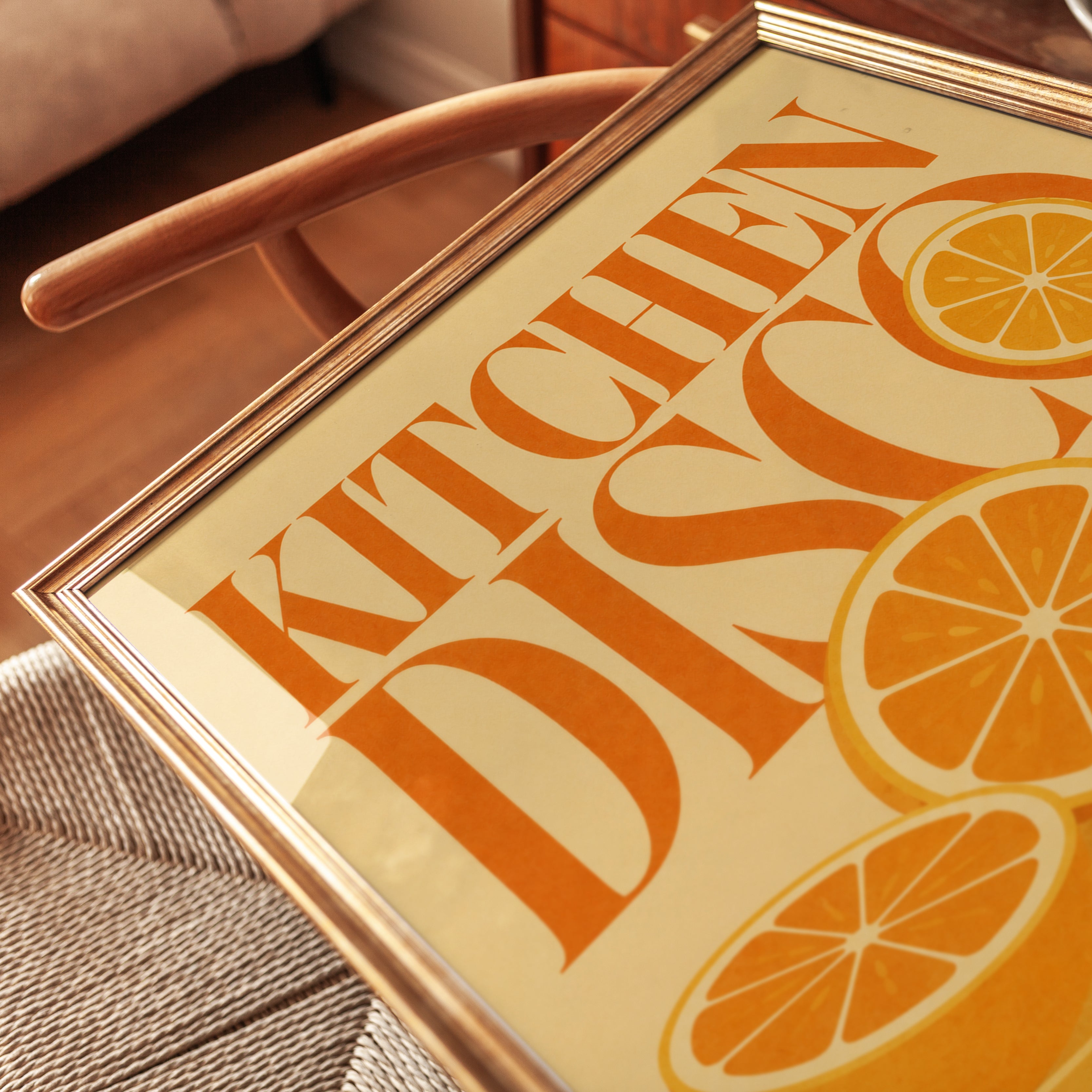 Kitchen Disco Retro Print - detail